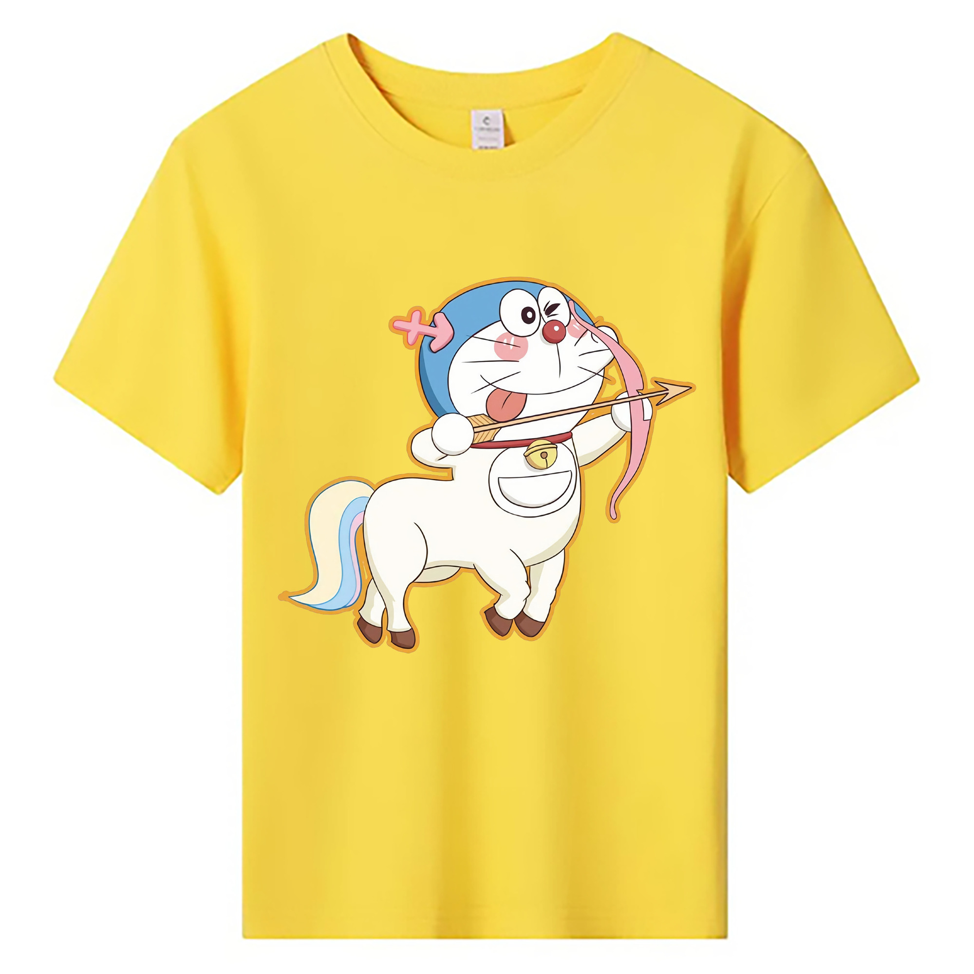 （画像用） ドラえもん Doraemon 綿100％キッズTシャツ（フロントプリント）
