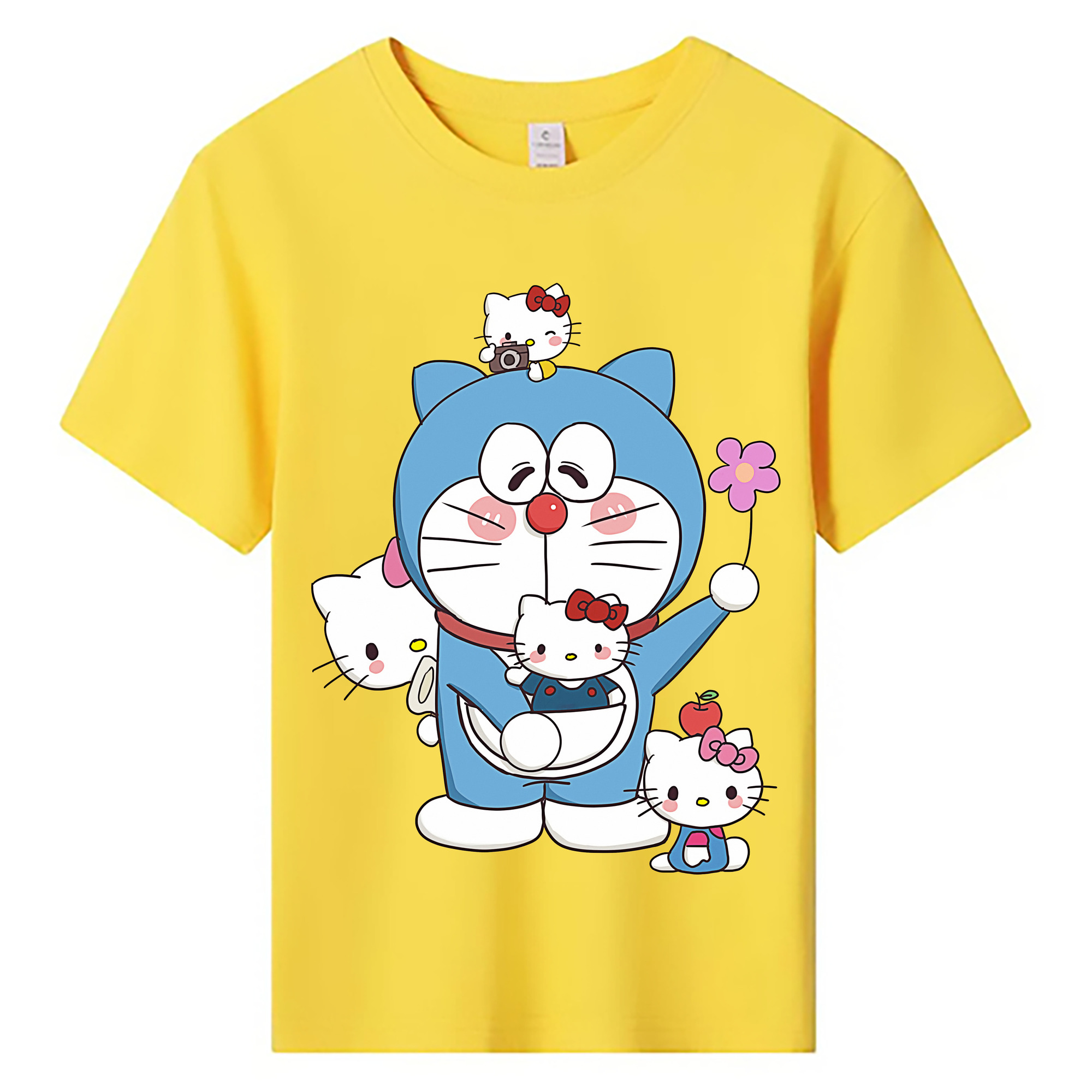 （画像用） ドラえもん Doraemon 綿100％キッズTシャツ（フロントプリント）