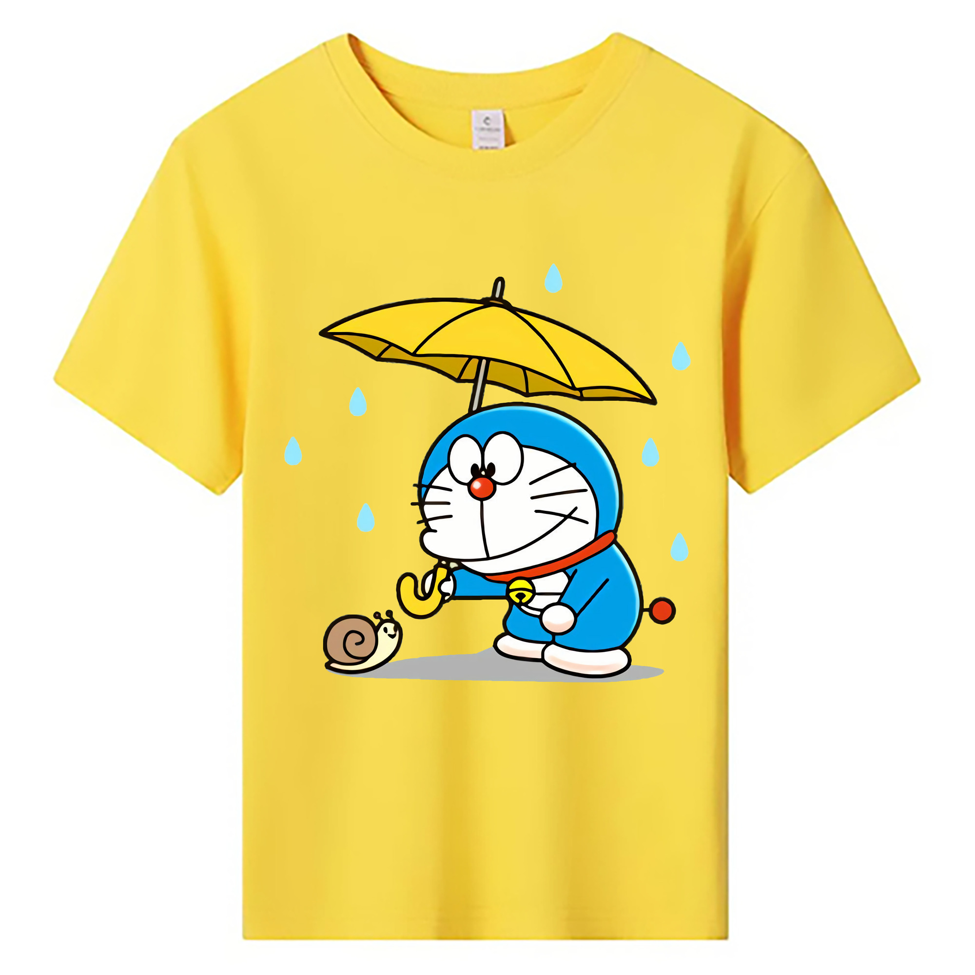 （画像用） ドラえもん Doraemon 綿100％キッズTシャツ（フロントプリント）