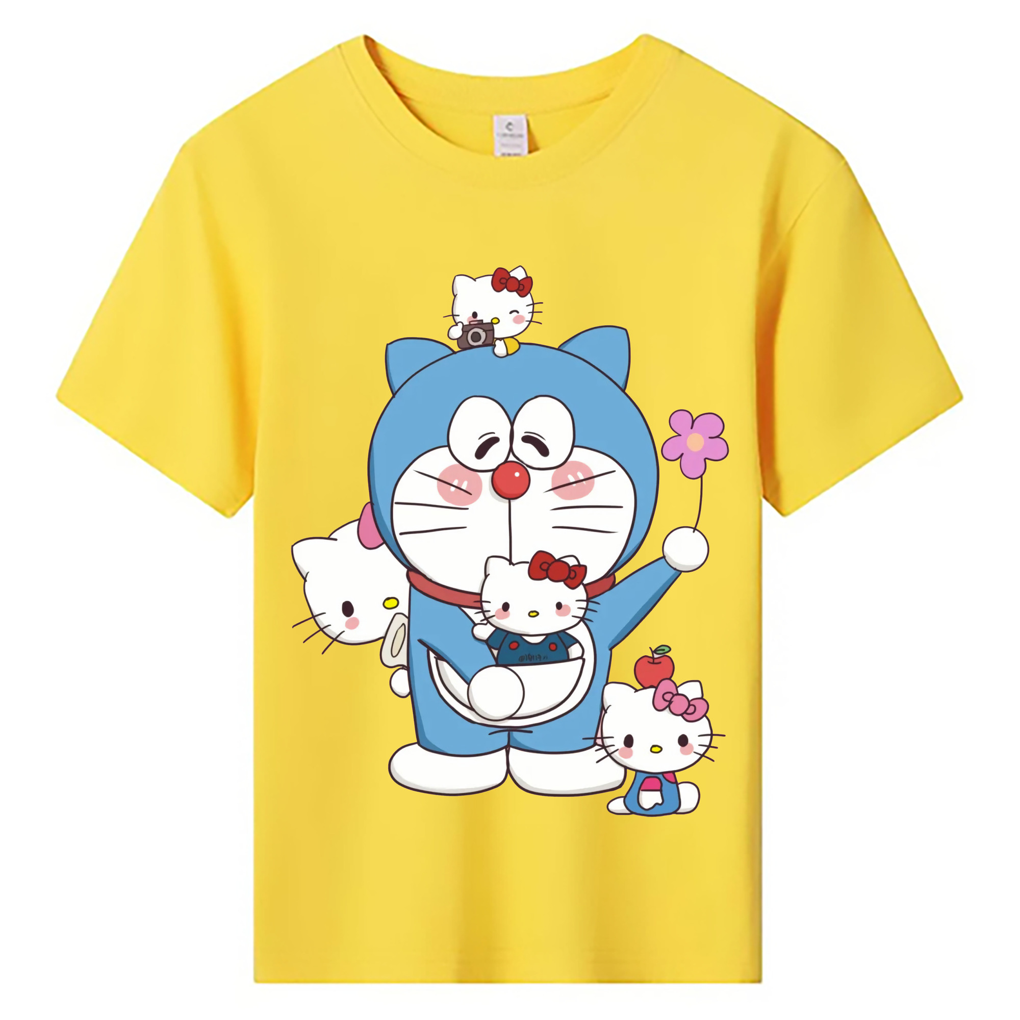 （画像用） ドラえもん Doraemon 綿100％キッズTシャツ（フロントプリント）