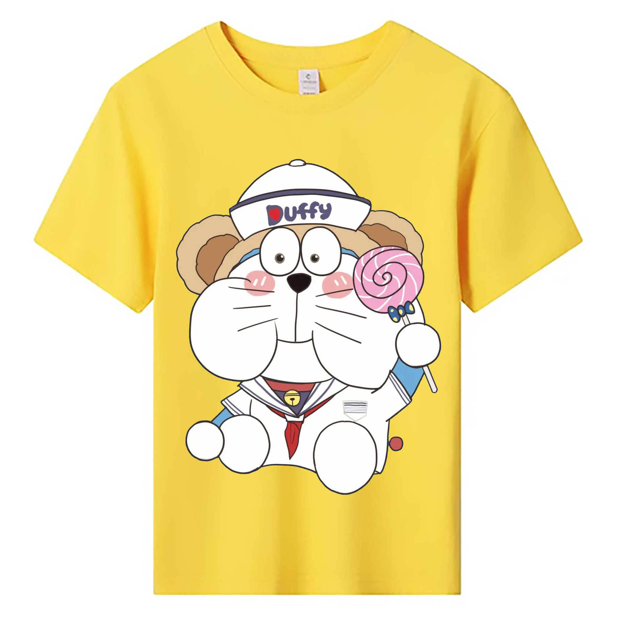 （画像用） ドラえもん Doraemon 綿100％キッズTシャツ（フロントプリント）