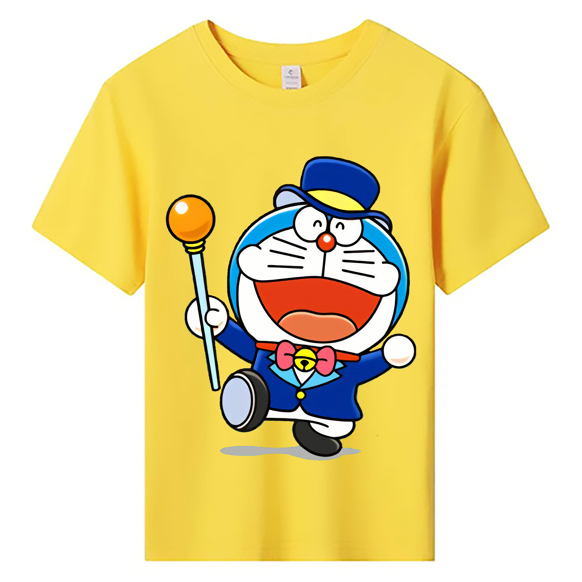 （画像用） ドラえもん Doraemon 綿100％キッズTシャツ（フロントプリント）