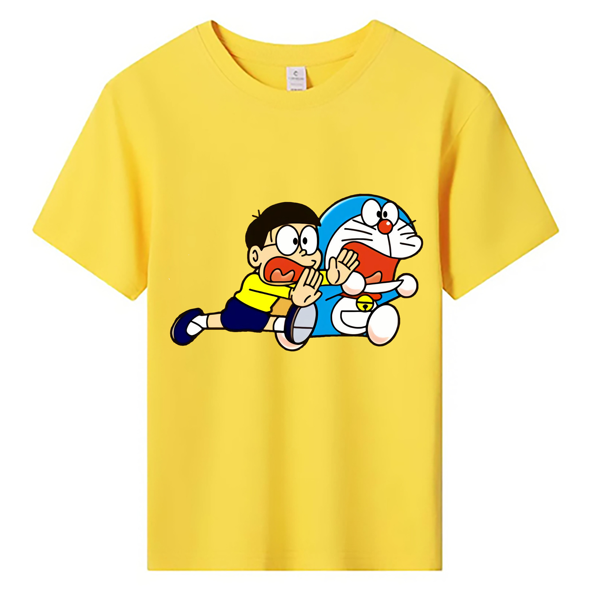 （画像用） ドラえもん Doraemon 綿100％キッズTシャツ（フロントプリント）