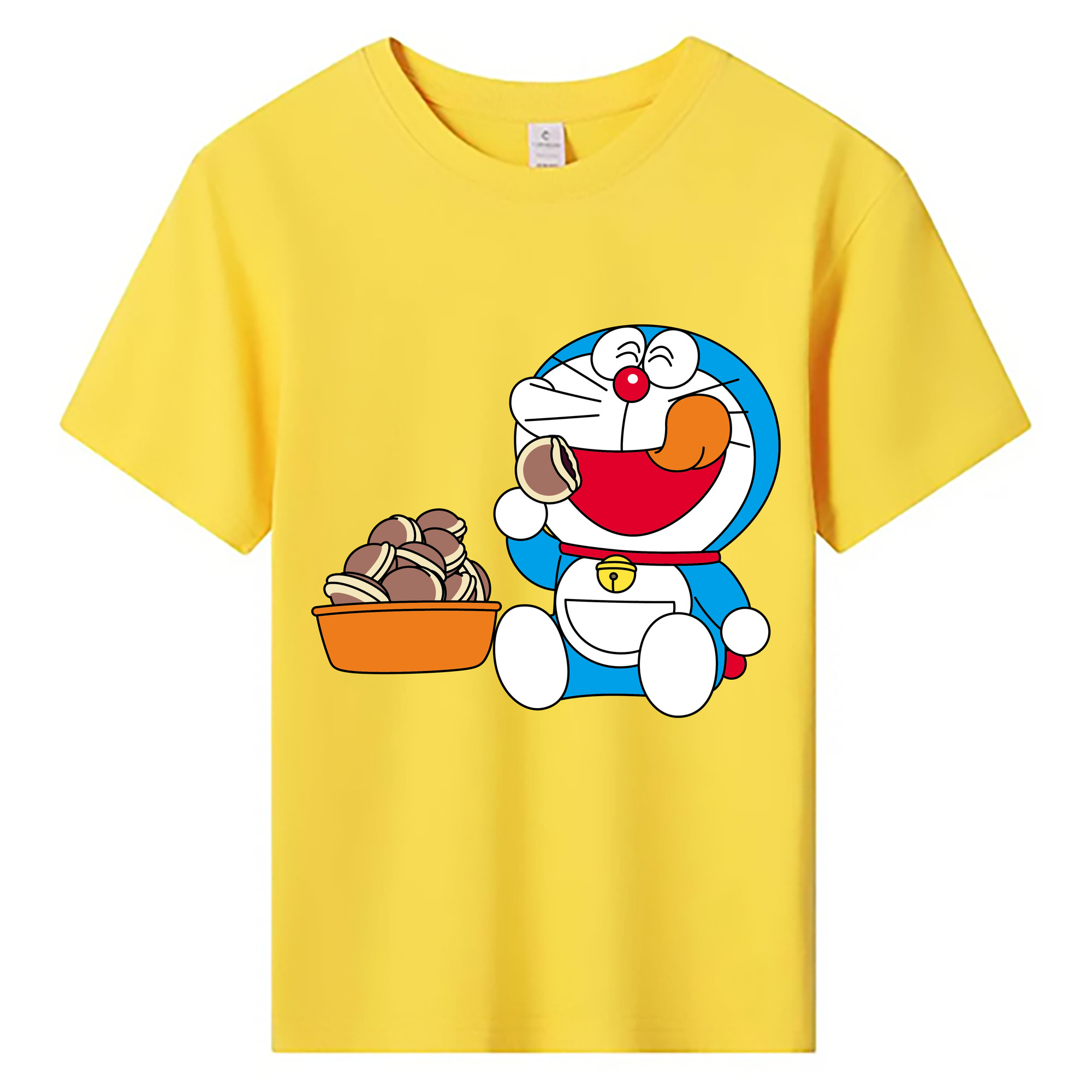 （画像用） ドラえもん Doraemon 綿100％キッズTシャツ（フロントプリント）