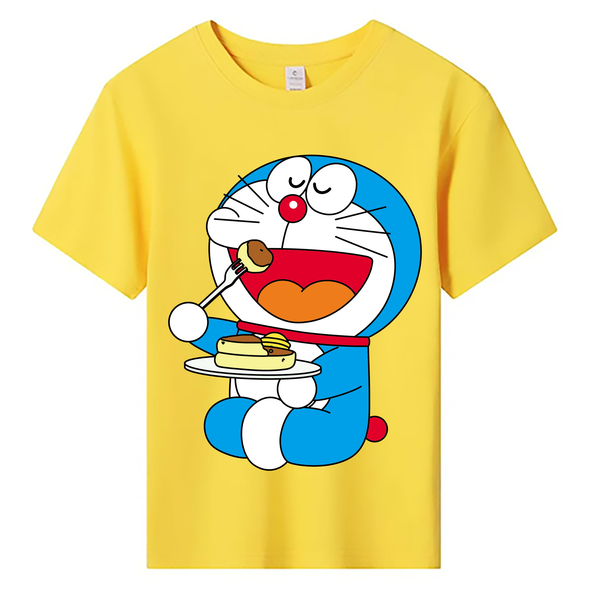 （画像用） ドラえもん Doraemon 綿100％キッズTシャツ（フロントプリント）