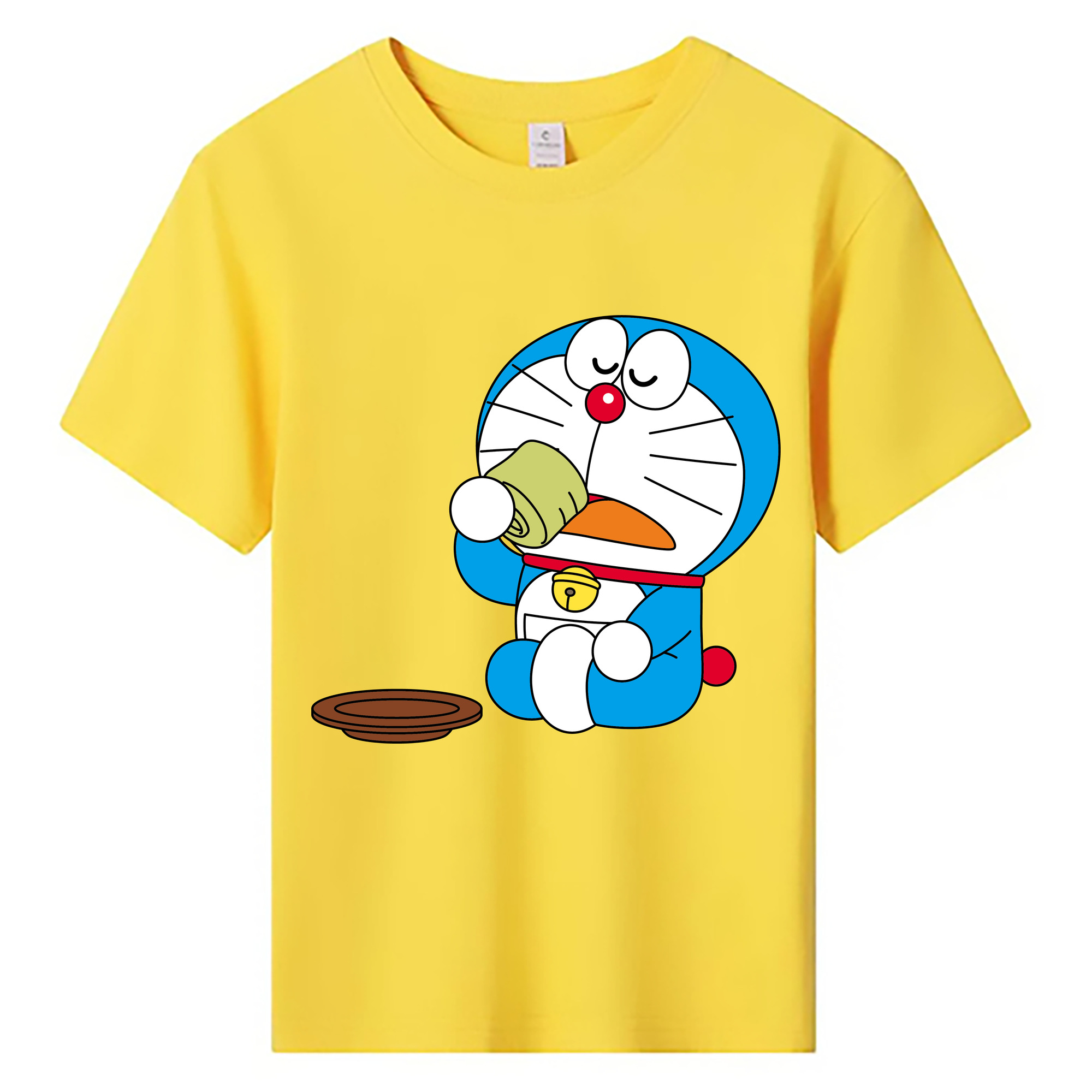 （画像用） ドラえもん Doraemon 綿100％キッズTシャツ（フロントプリント）