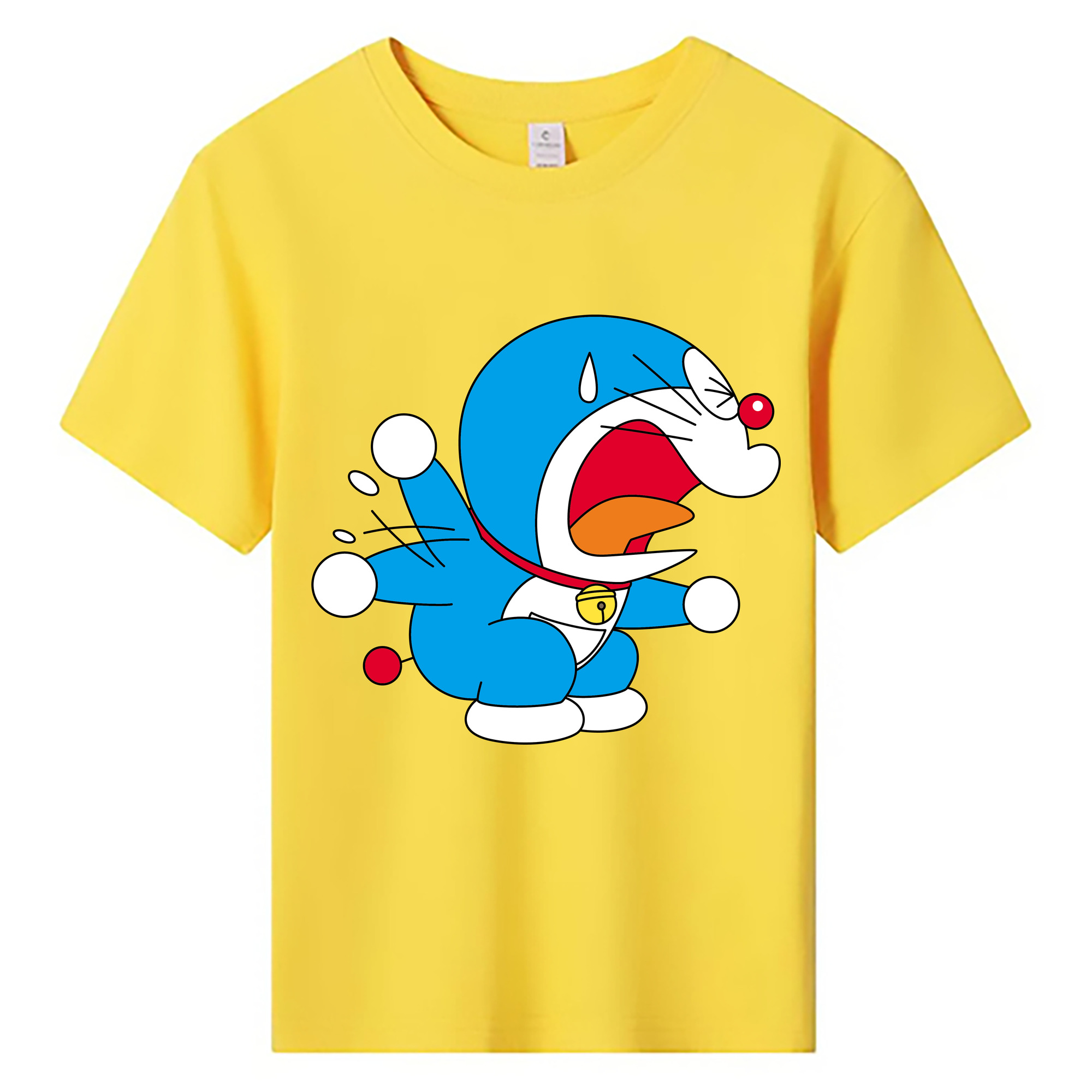 （画像用） ドラえもん Doraemon 綿100％キッズTシャツ（フロントプリント）