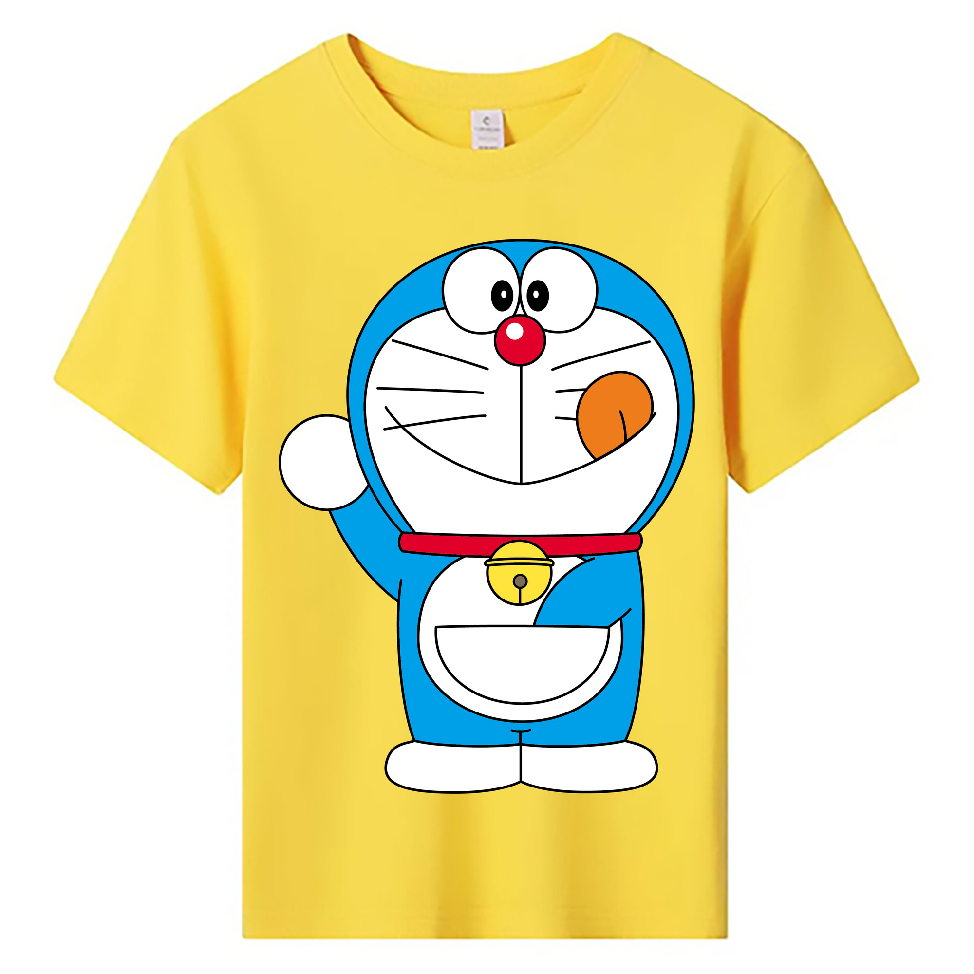（画像用） ドラえもん Doraemon 綿100％キッズTシャツ（フロントプリント）