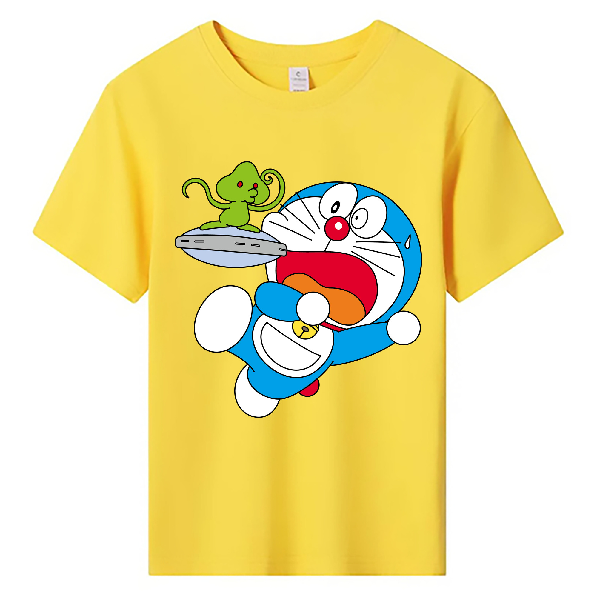 （画像用） ドラえもん Doraemon 綿100％キッズTシャツ（フロントプリント）