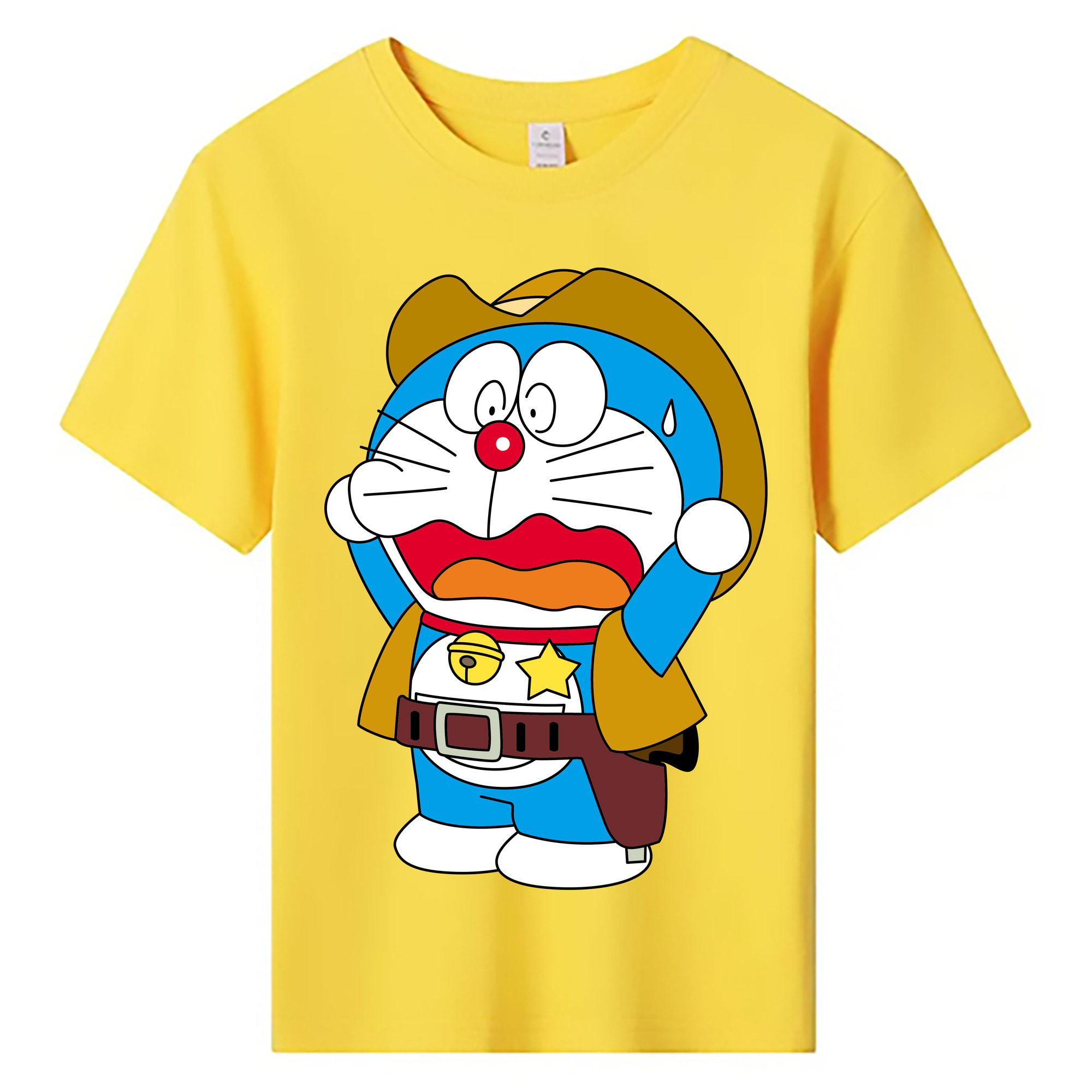（画像用） ドラえもん Doraemon 綿100％キッズTシャツ（フロントプリント）