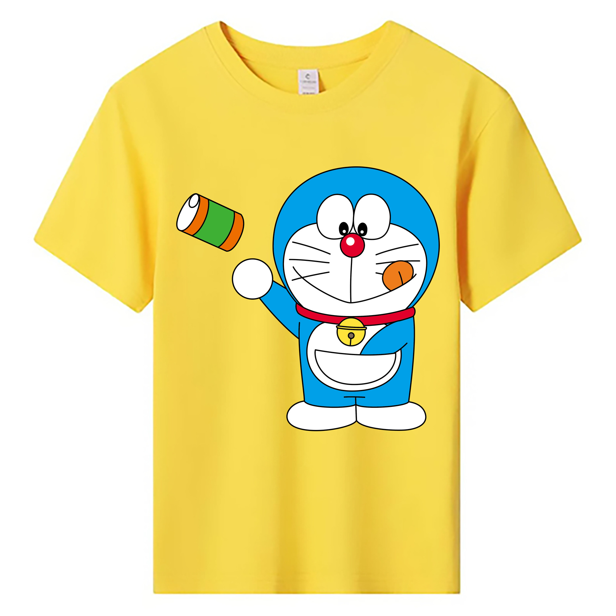 （画像用） ドラえもん Doraemon 綿100％キッズTシャツ（フロントプリント）