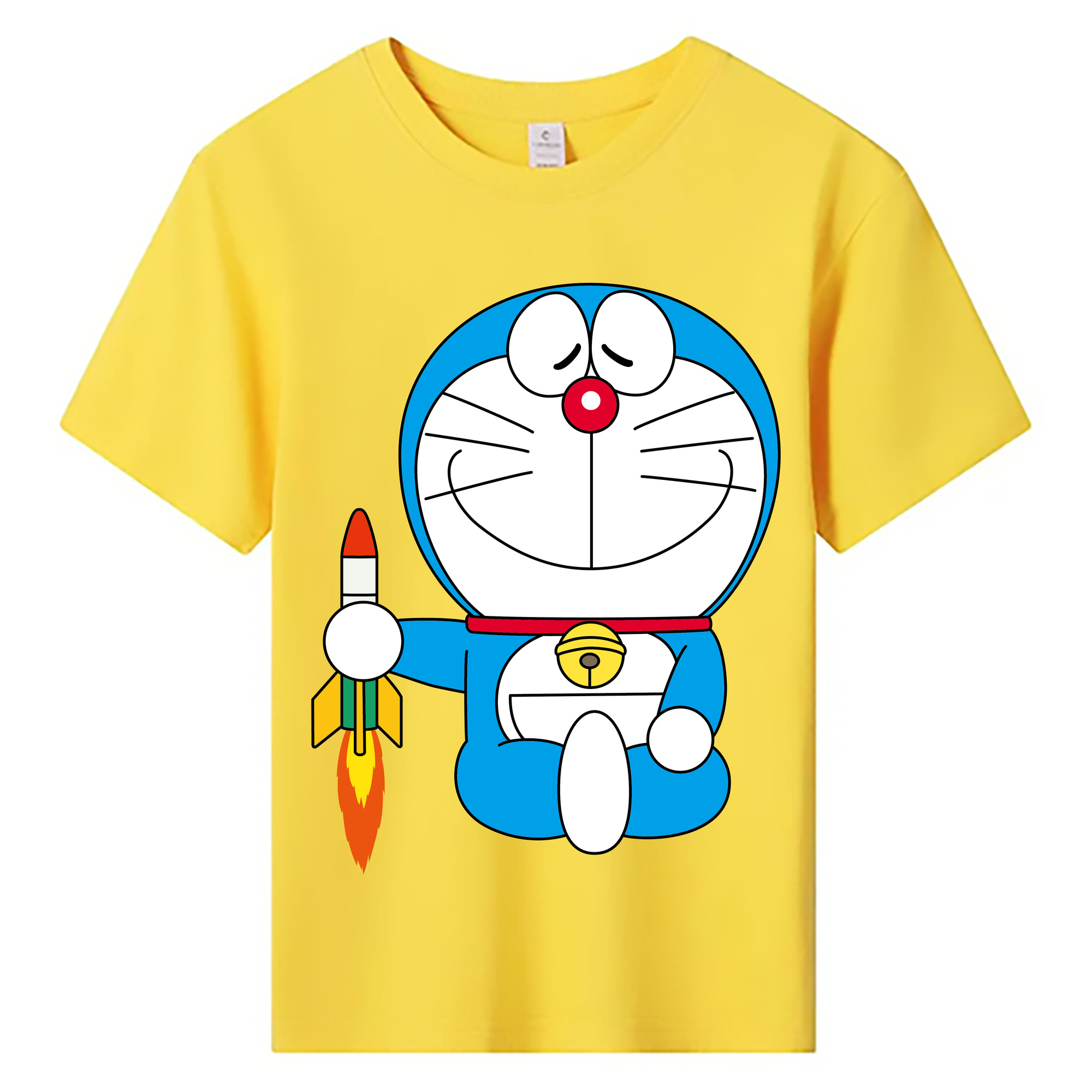 （画像用） ドラえもん Doraemon 綿100％キッズTシャツ（フロントプリント）