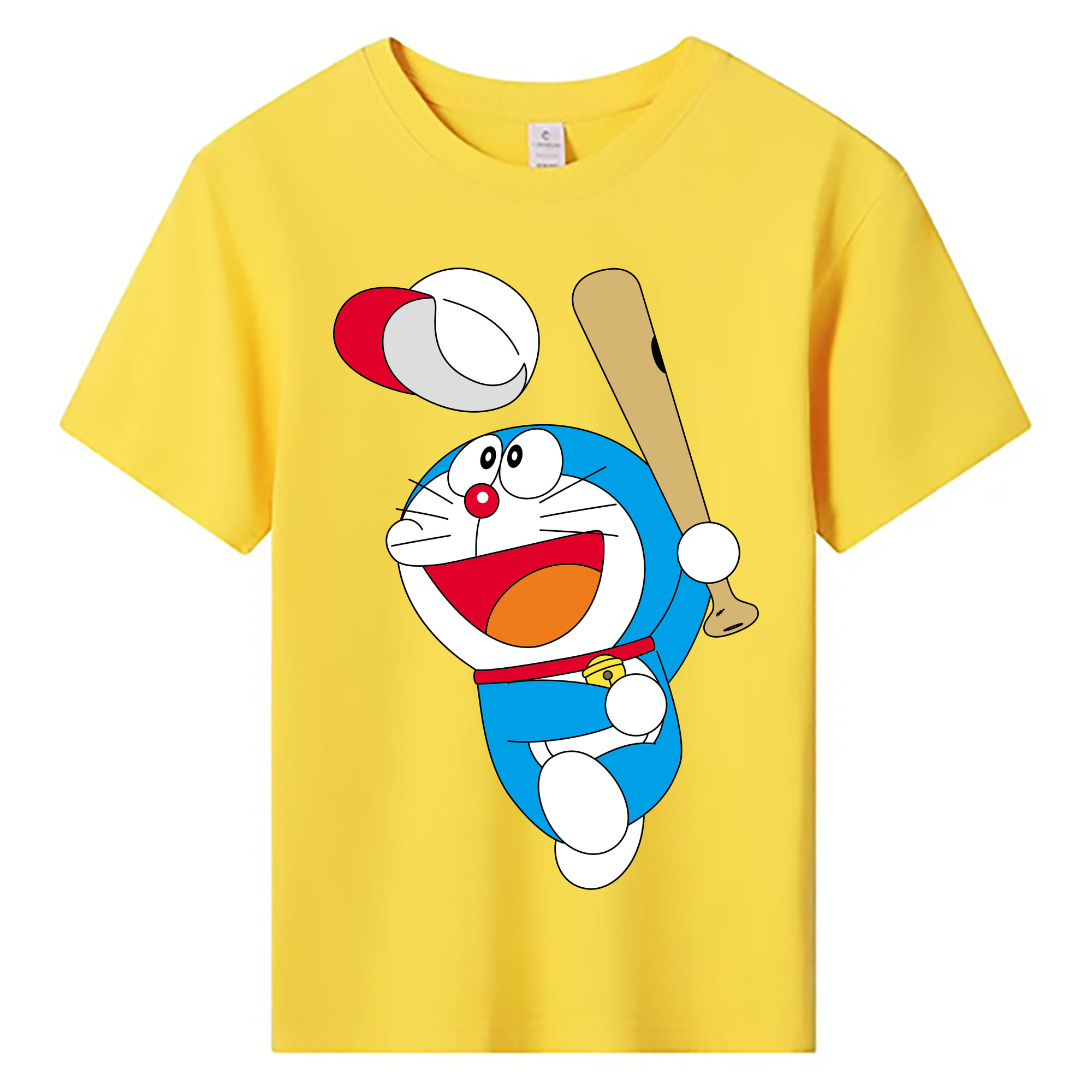 （画像用） ドラえもん Doraemon 綿100％キッズTシャツ（フロントプリント）