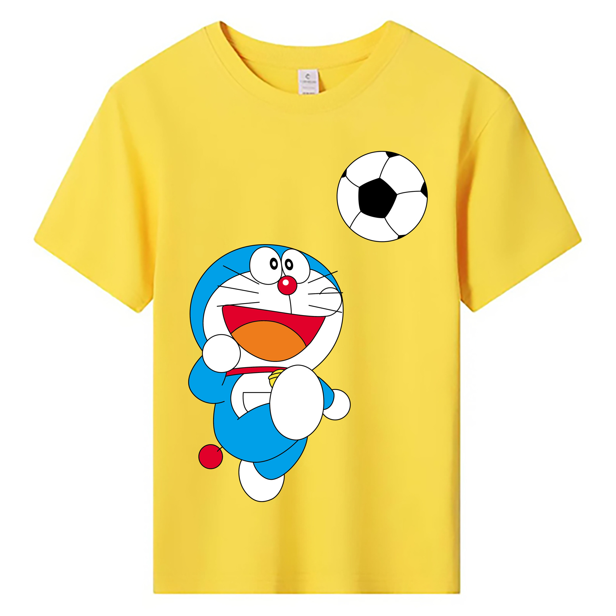 （画像用） ドラえもん Doraemon 綿100％キッズTシャツ（フロントプリント）