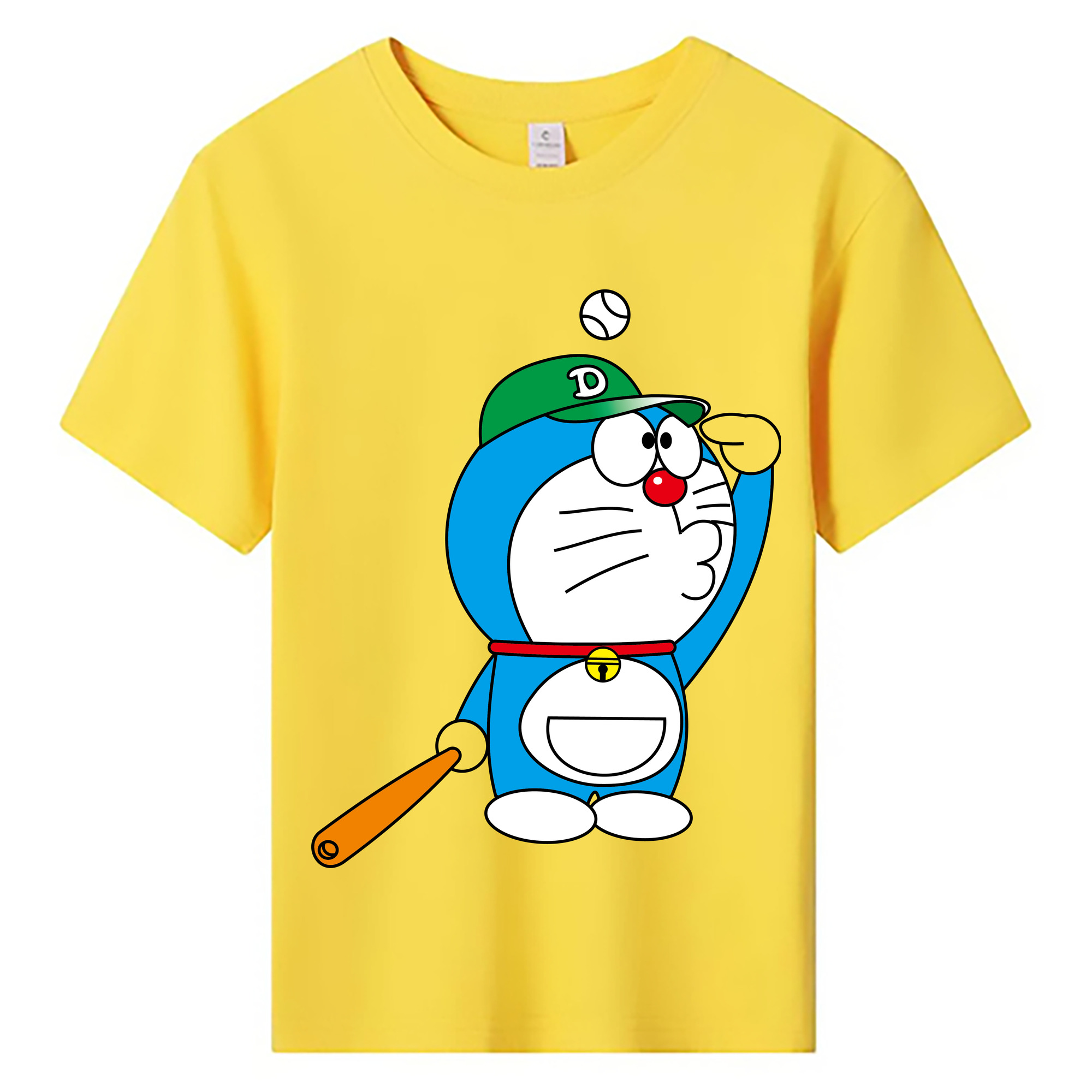 （画像用） ドラえもん Doraemon 綿100％キッズTシャツ（フロントプリント）