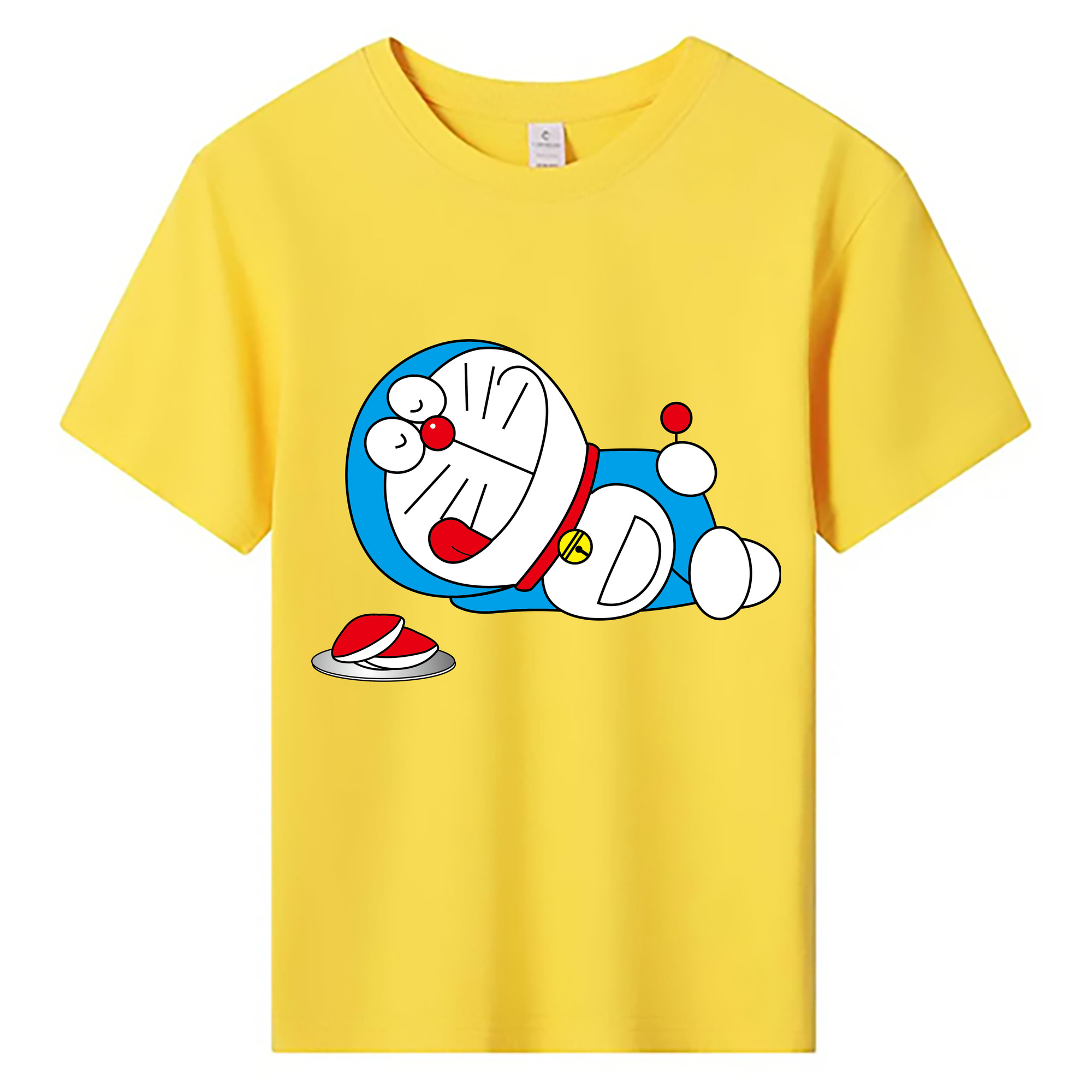 （画像用） ドラえもん Doraemon 綿100％キッズTシャツ（フロントプリント）