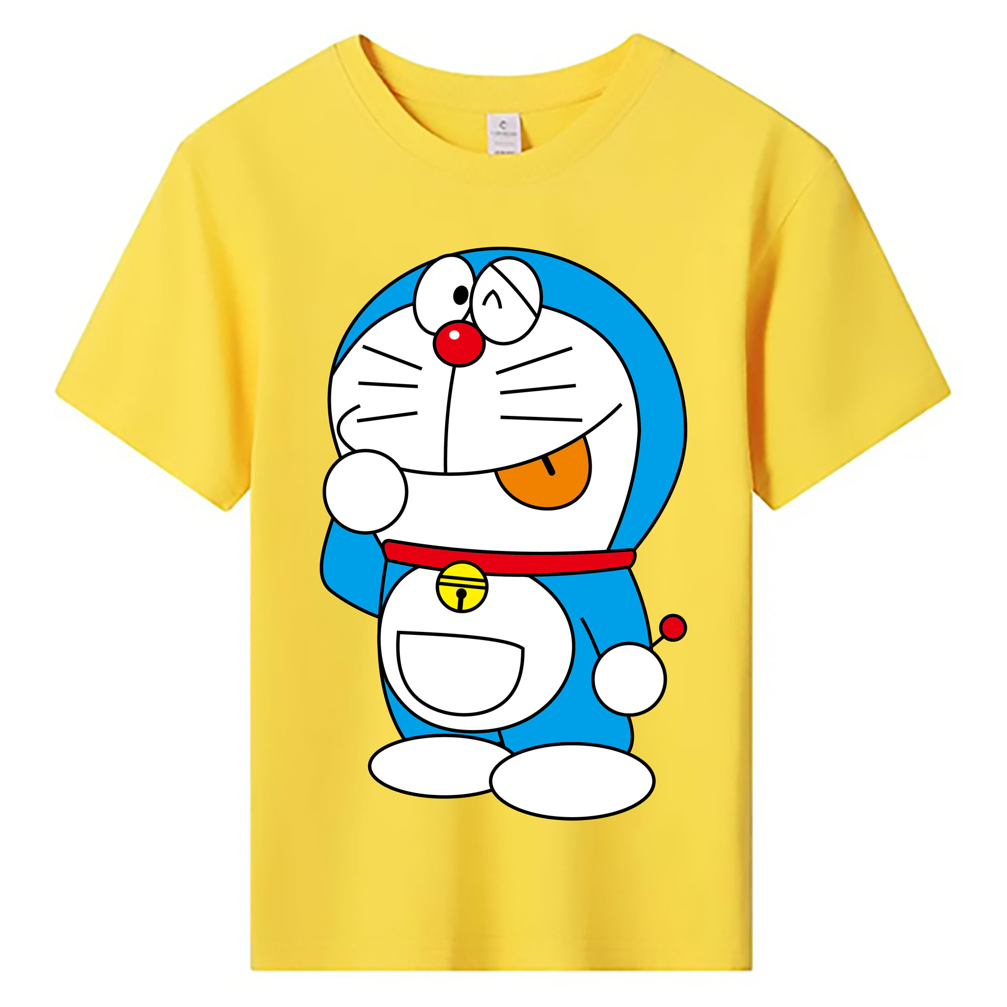 （画像用） ドラえもん Doraemon 綿100％キッズTシャツ（フロントプリント）