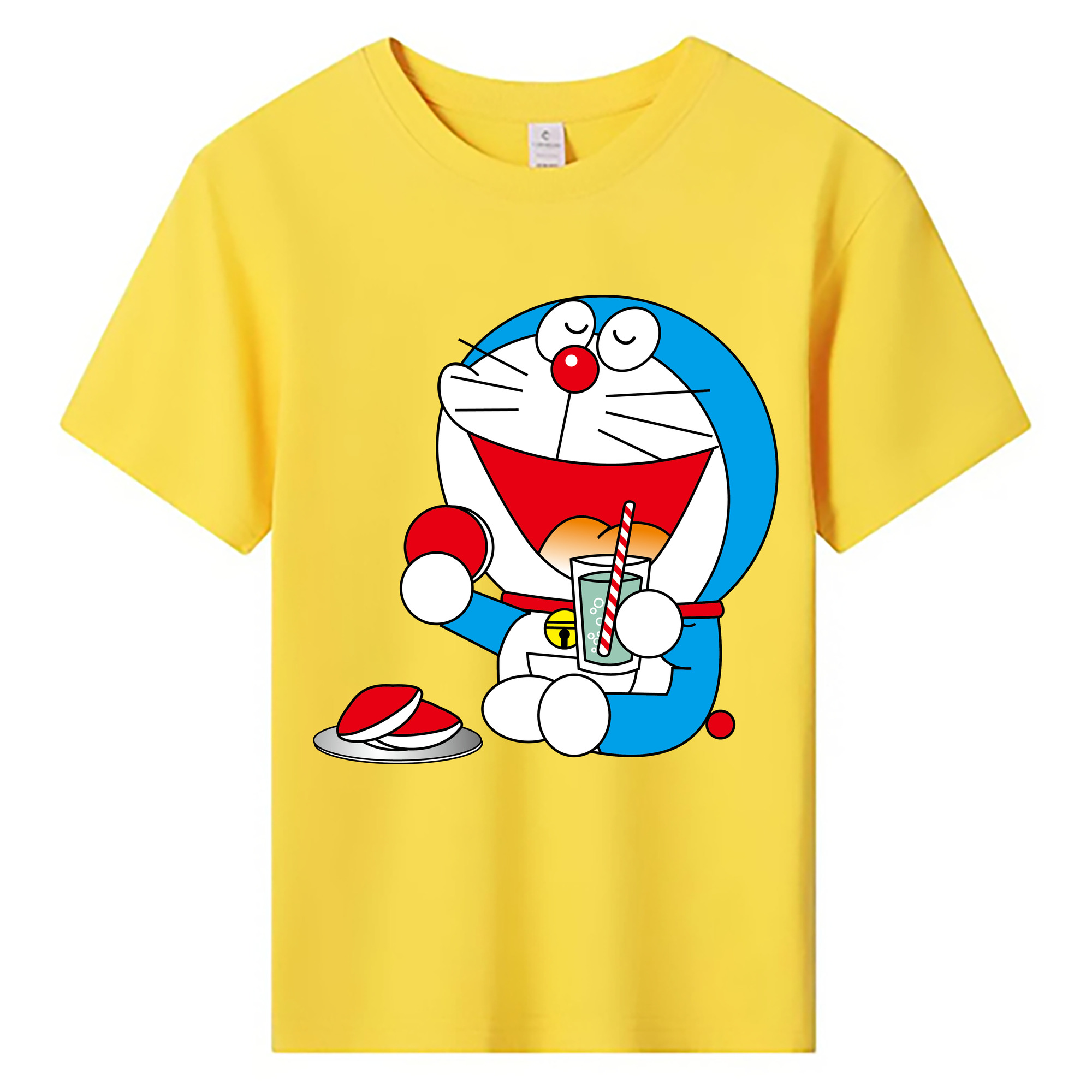 （画像用） ドラえもん Doraemon 綿100％キッズTシャツ（フロントプリント）