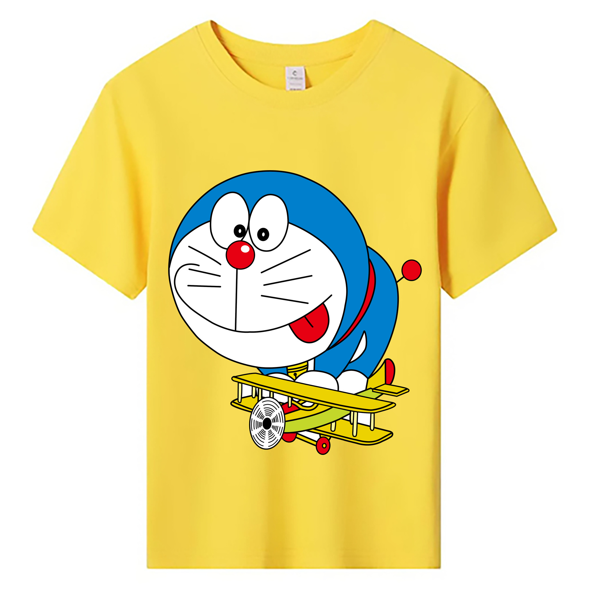 （画像用） ドラえもん Doraemon 綿100％キッズTシャツ（フロントプリント）