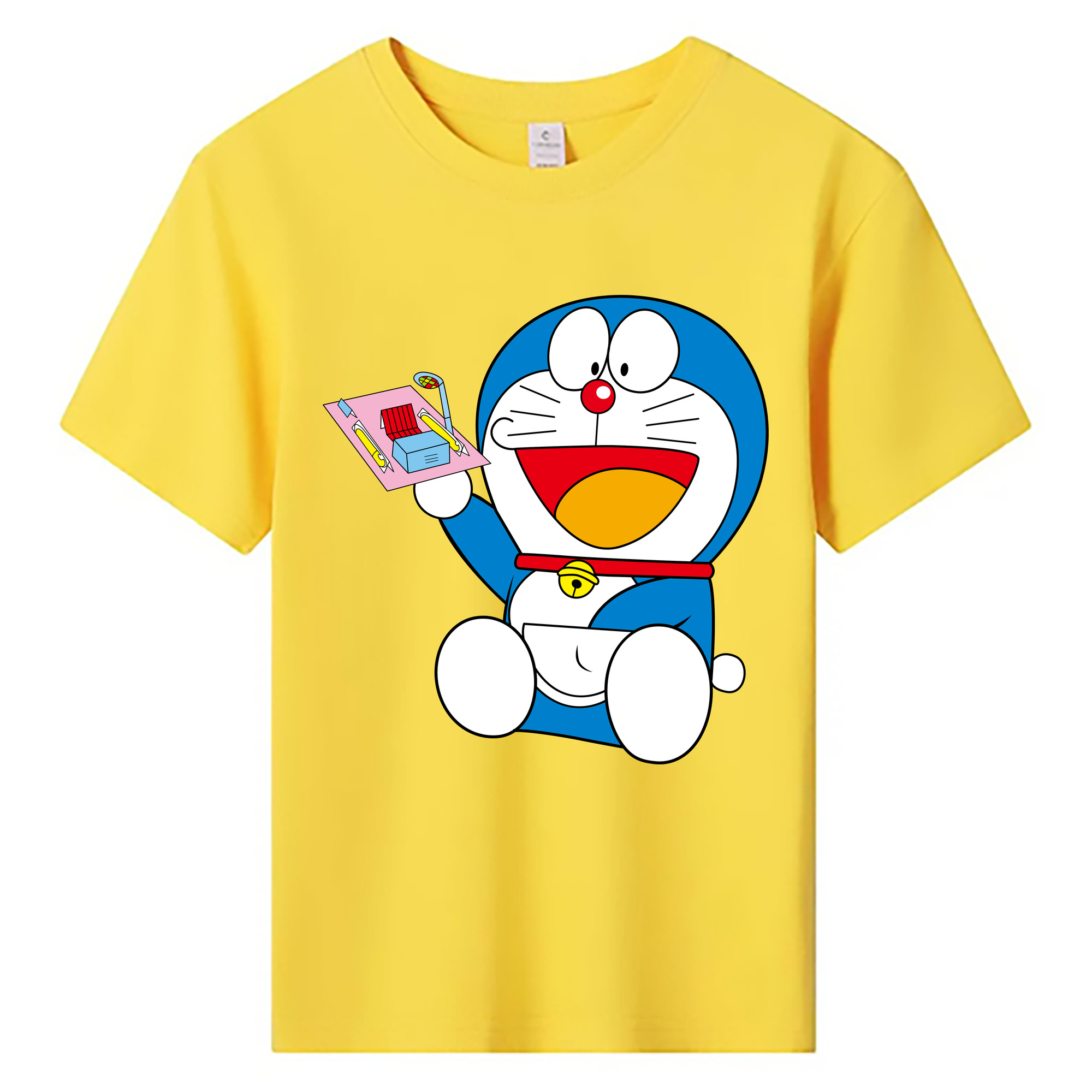 （画像用） ドラえもん Doraemon 綿100％キッズTシャツ（フロントプリント）