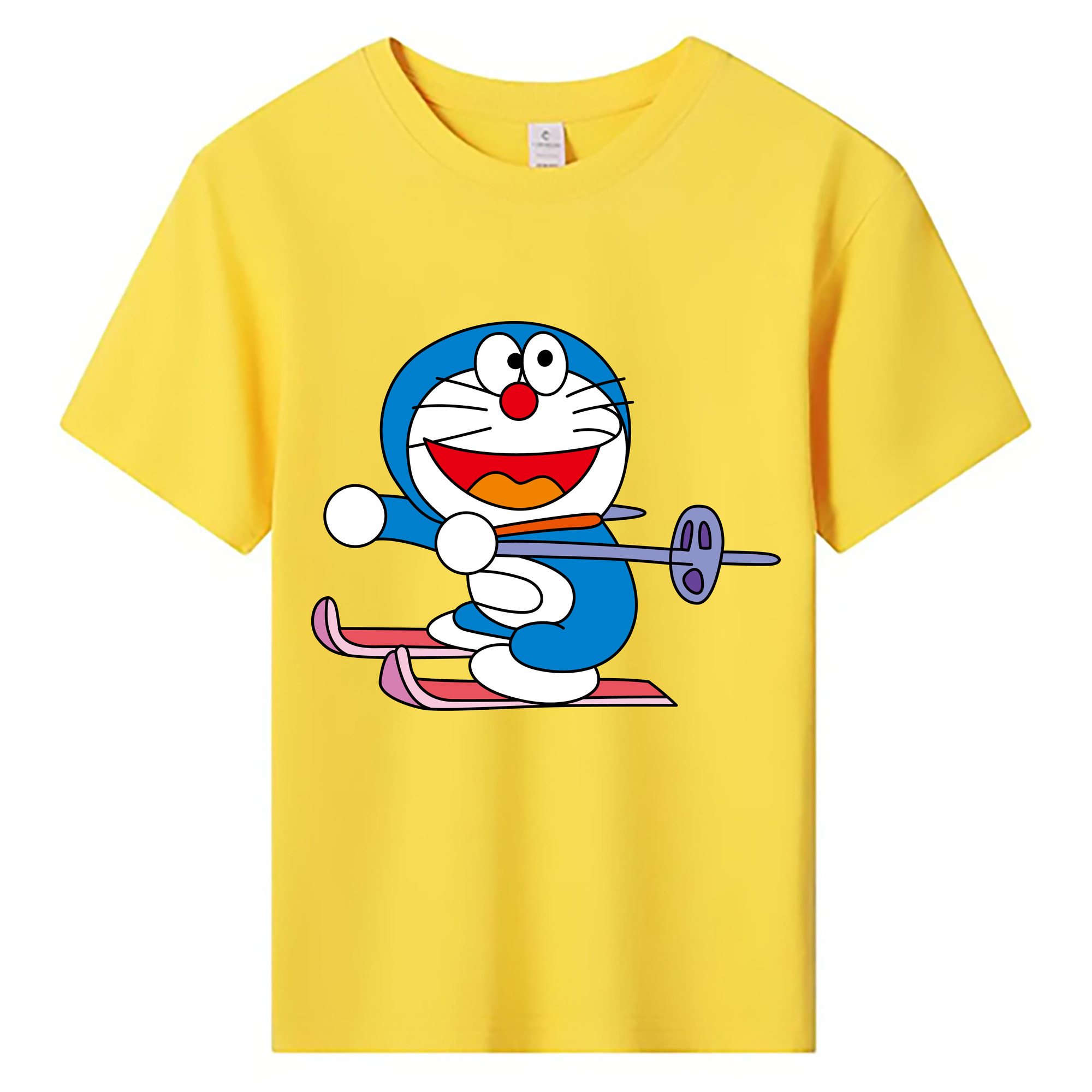 （画像用） ドラえもん Doraemon 綿100％キッズTシャツ（フロントプリント）
