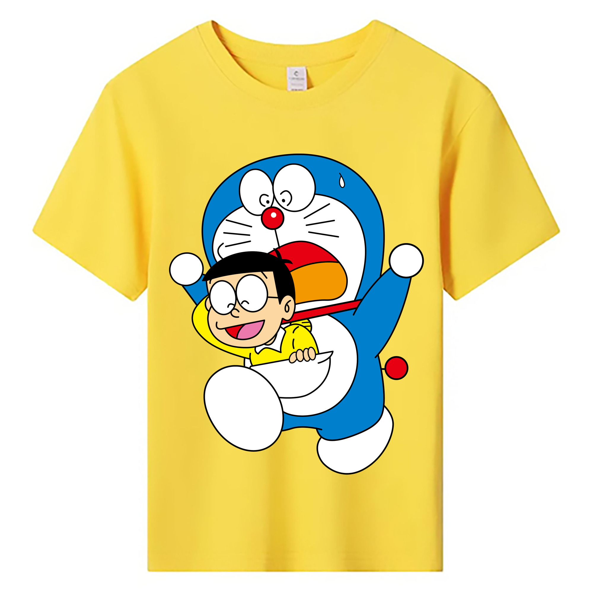 （画像用） ドラえもん Doraemon 綿100％キッズTシャツ（フロントプリント）