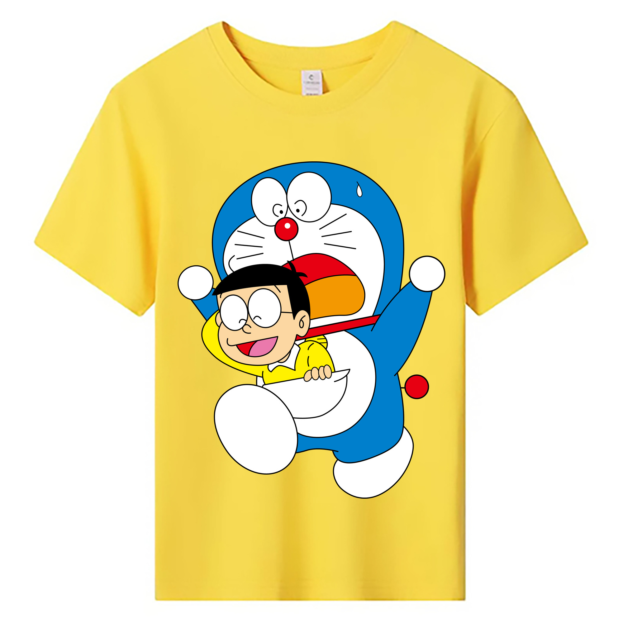 （画像用） ドラえもん Doraemon 綿100％キッズTシャツ（フロントプリント）