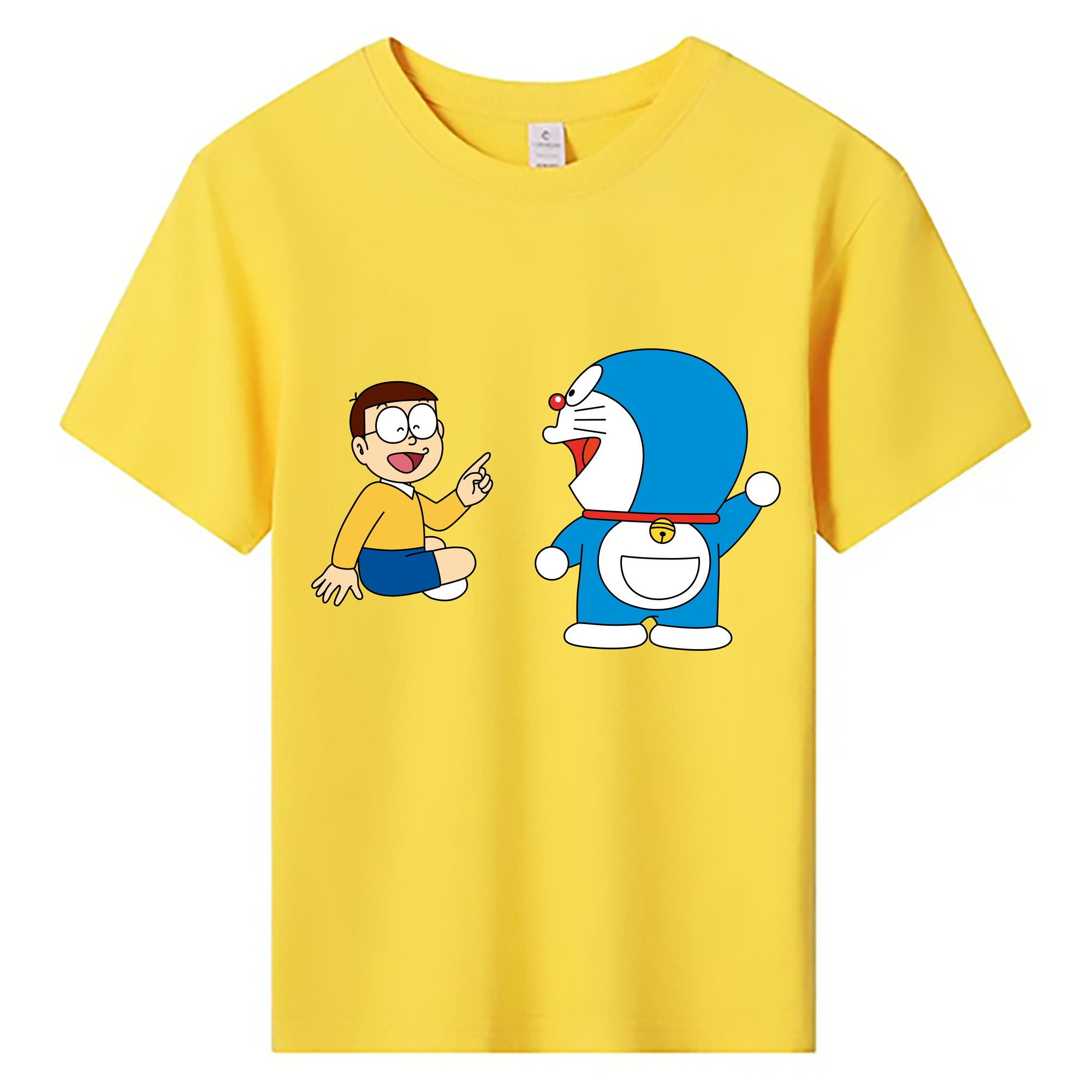（画像用） ドラえもん Doraemon 綿100％キッズTシャツ（フロントプリント）