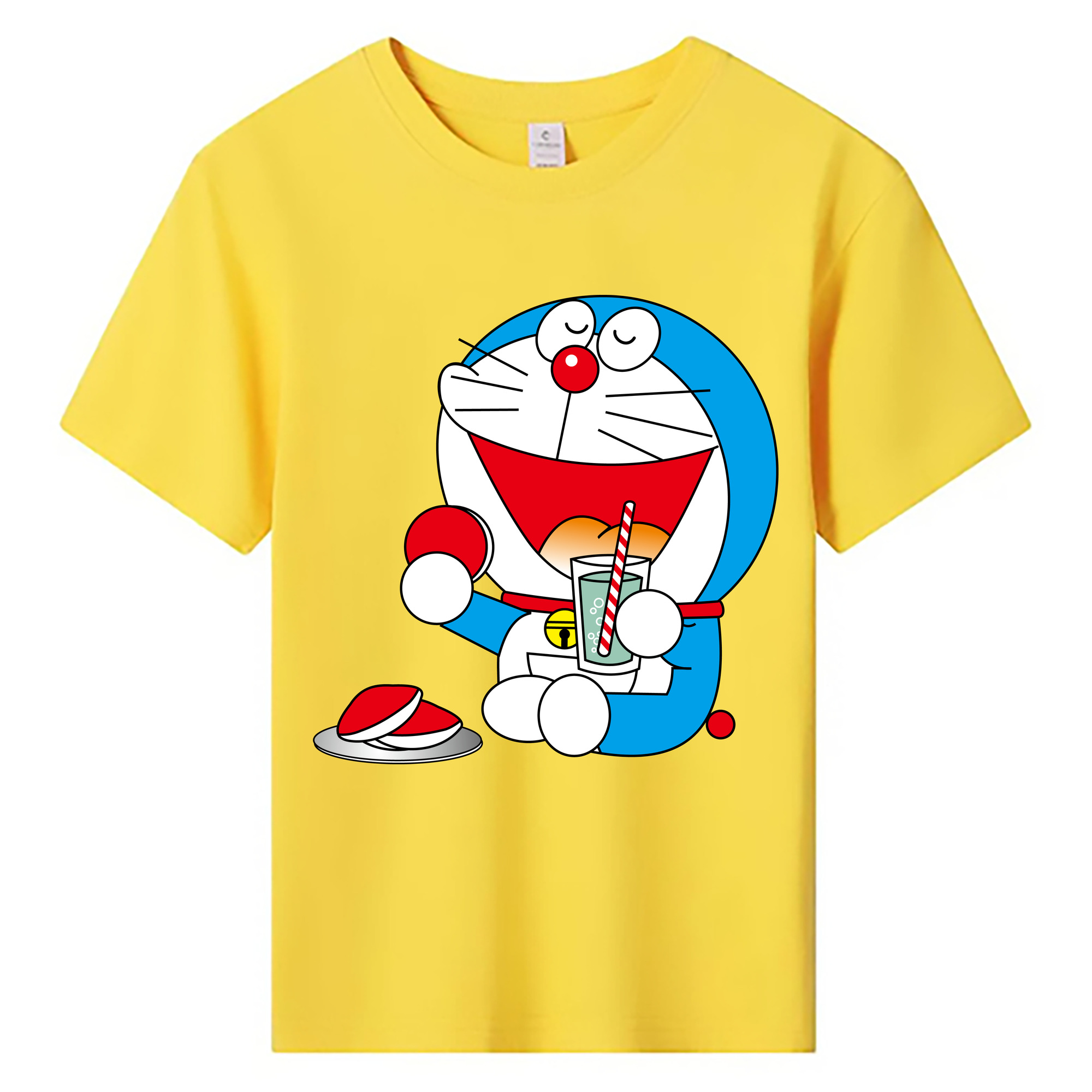 （画像用） ドラえもん Doraemon 綿100％キッズTシャツ（フロントプリント）