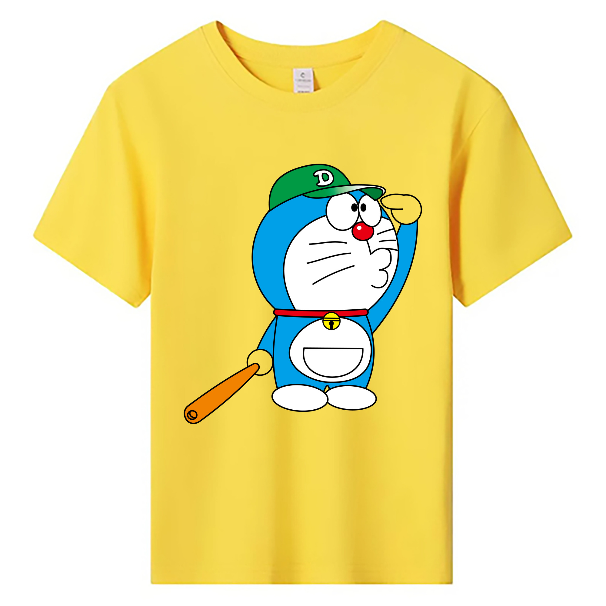 （画像用） ドラえもん Doraemon 綿100％キッズTシャツ（フロントプリント）