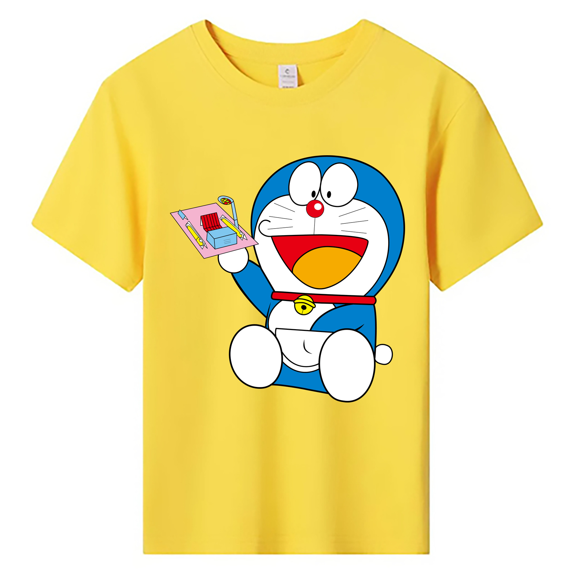 （画像用） ドラえもん Doraemon 綿100％キッズTシャツ（フロントプリント）