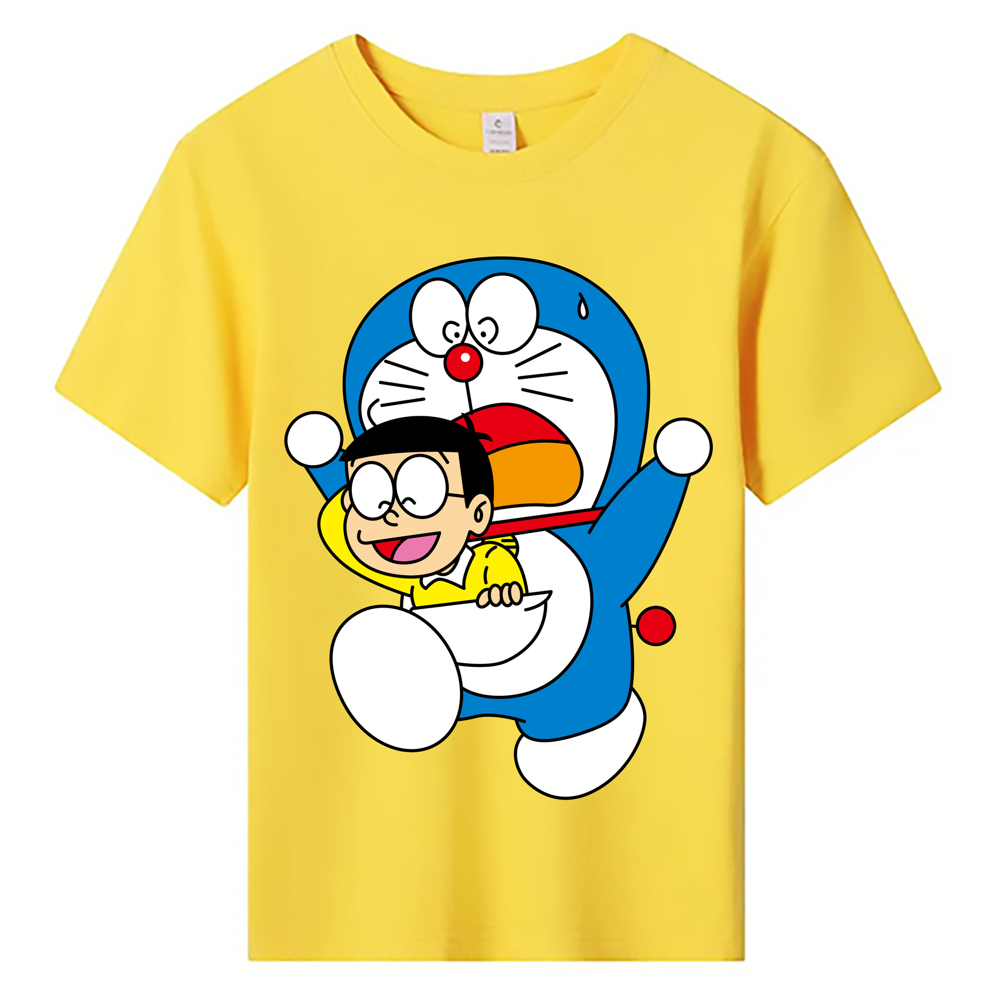 （画像用） ドラえもん Doraemon 綿100％キッズTシャツ（フロントプリント）