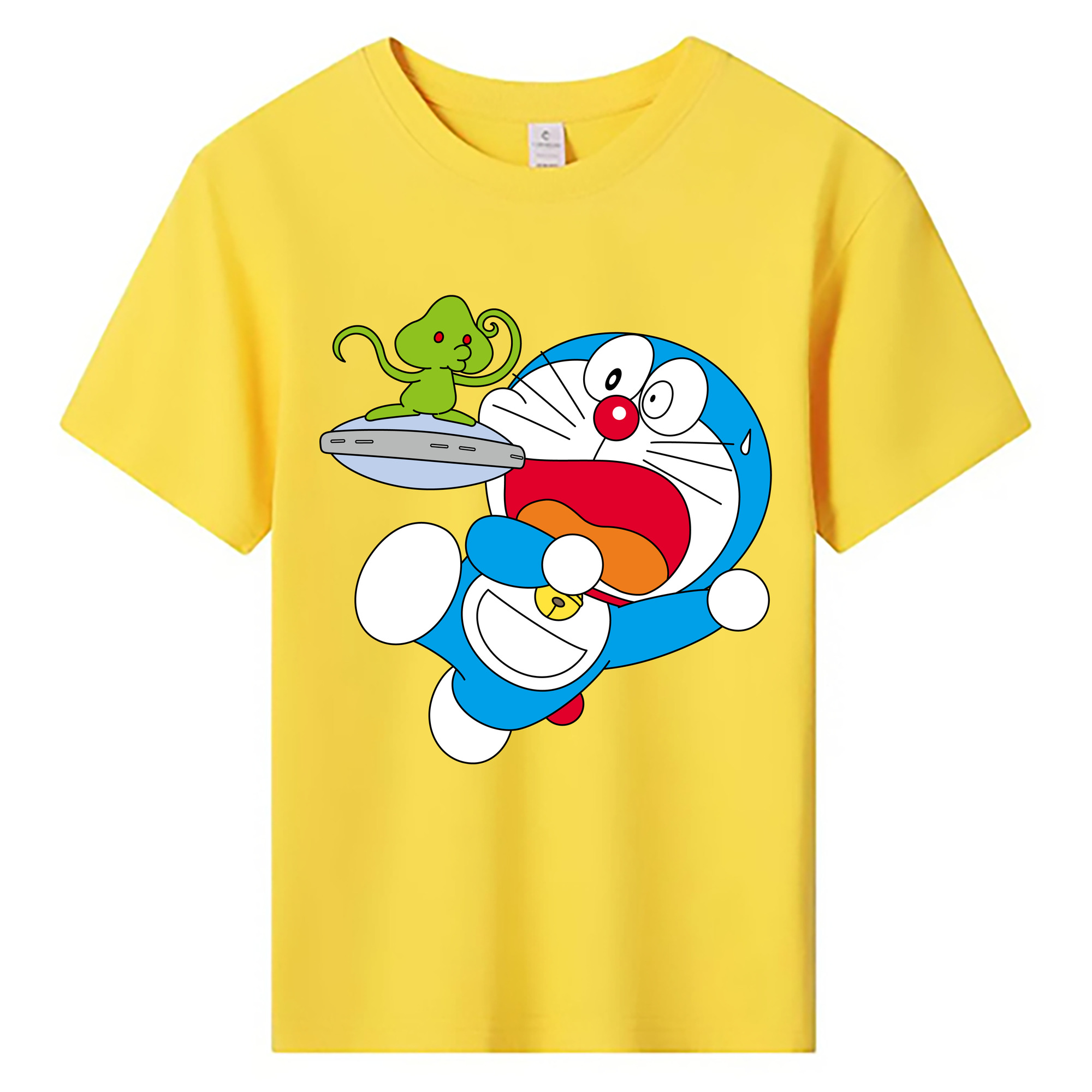 （画像用） ドラえもん Doraemon 綿100％キッズTシャツ（フロントプリント）
