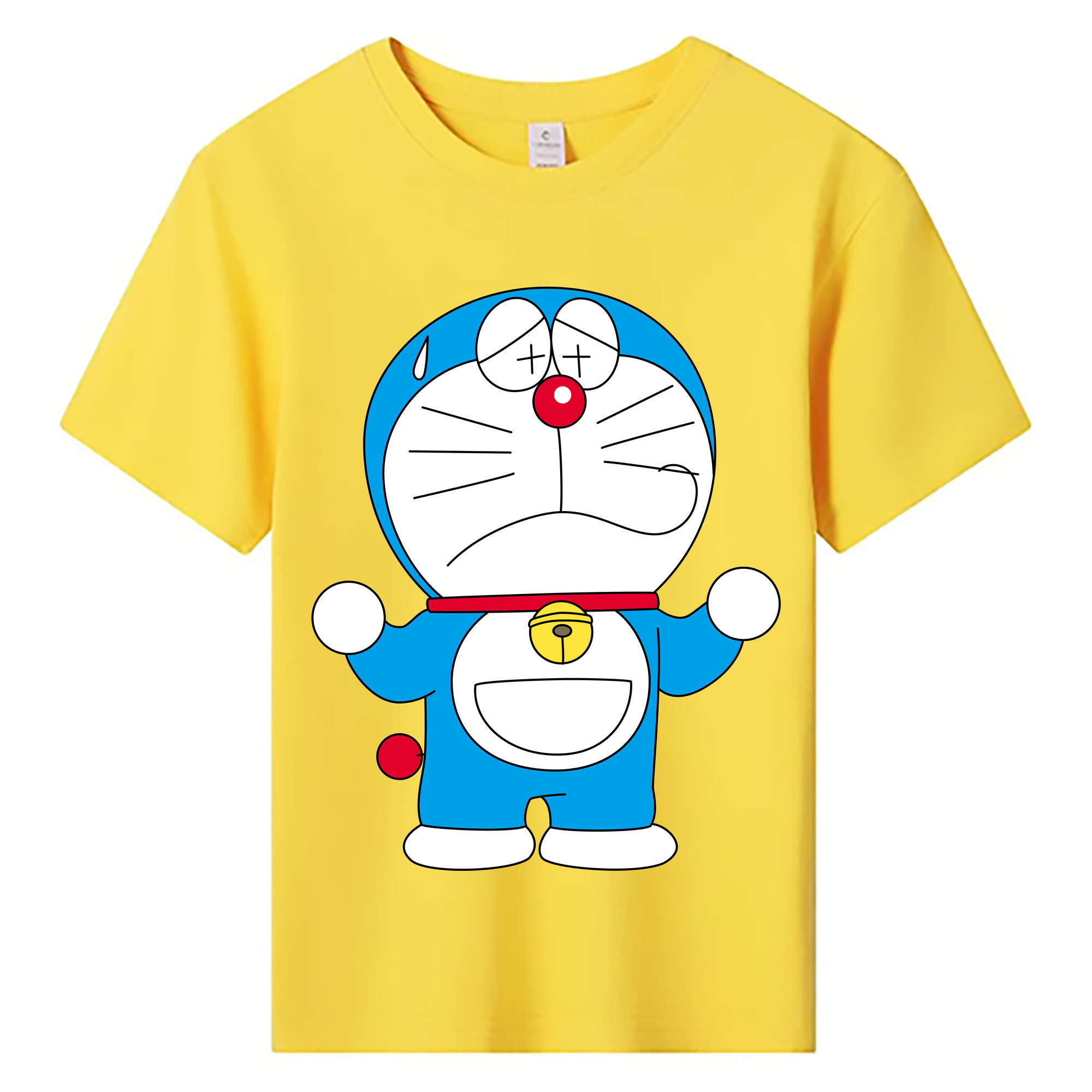 （画像用） ドラえもん Doraemon 綿100％キッズTシャツ（フロントプリント）