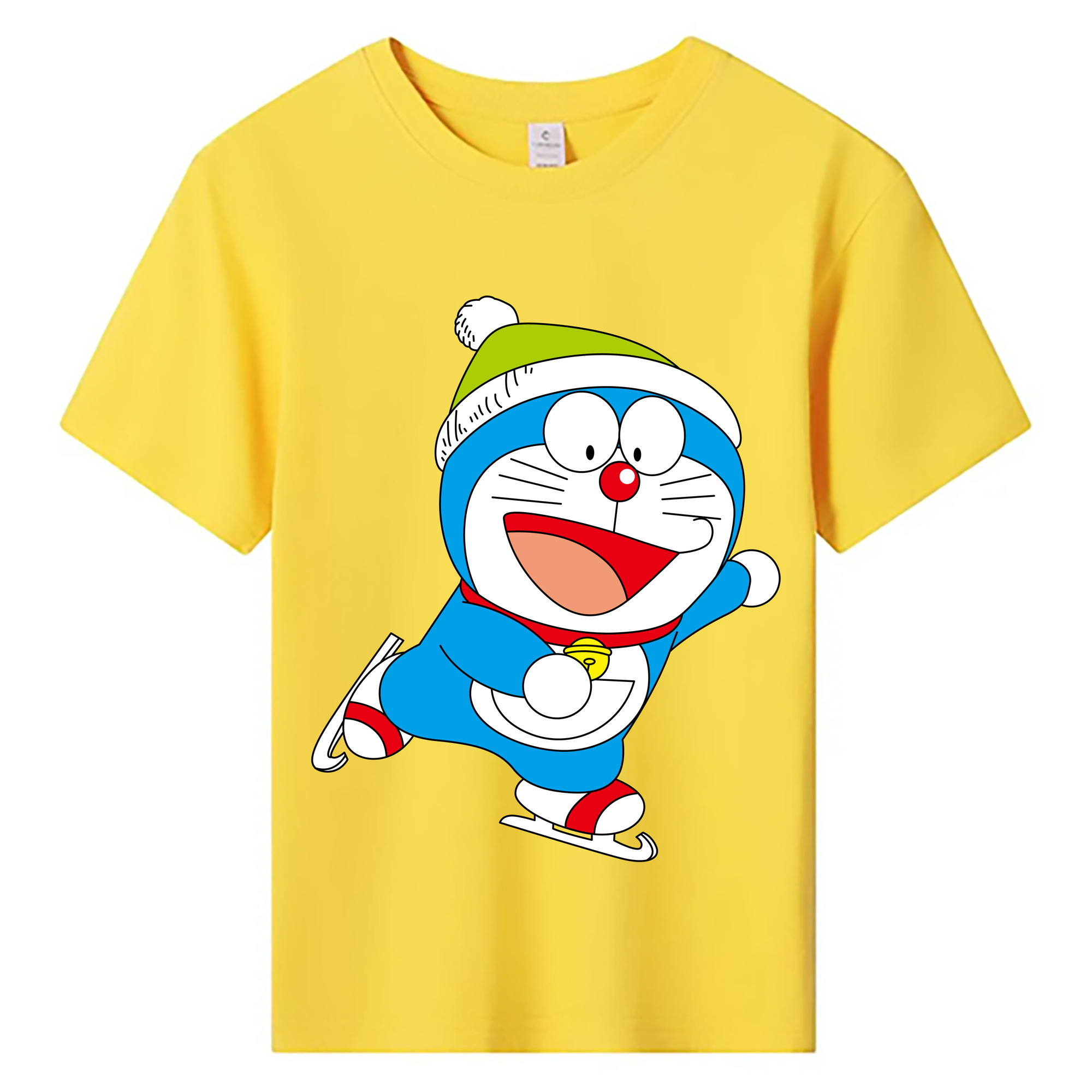 （画像用） ドラえもん Doraemon 綿100％キッズTシャツ（フロントプリント）