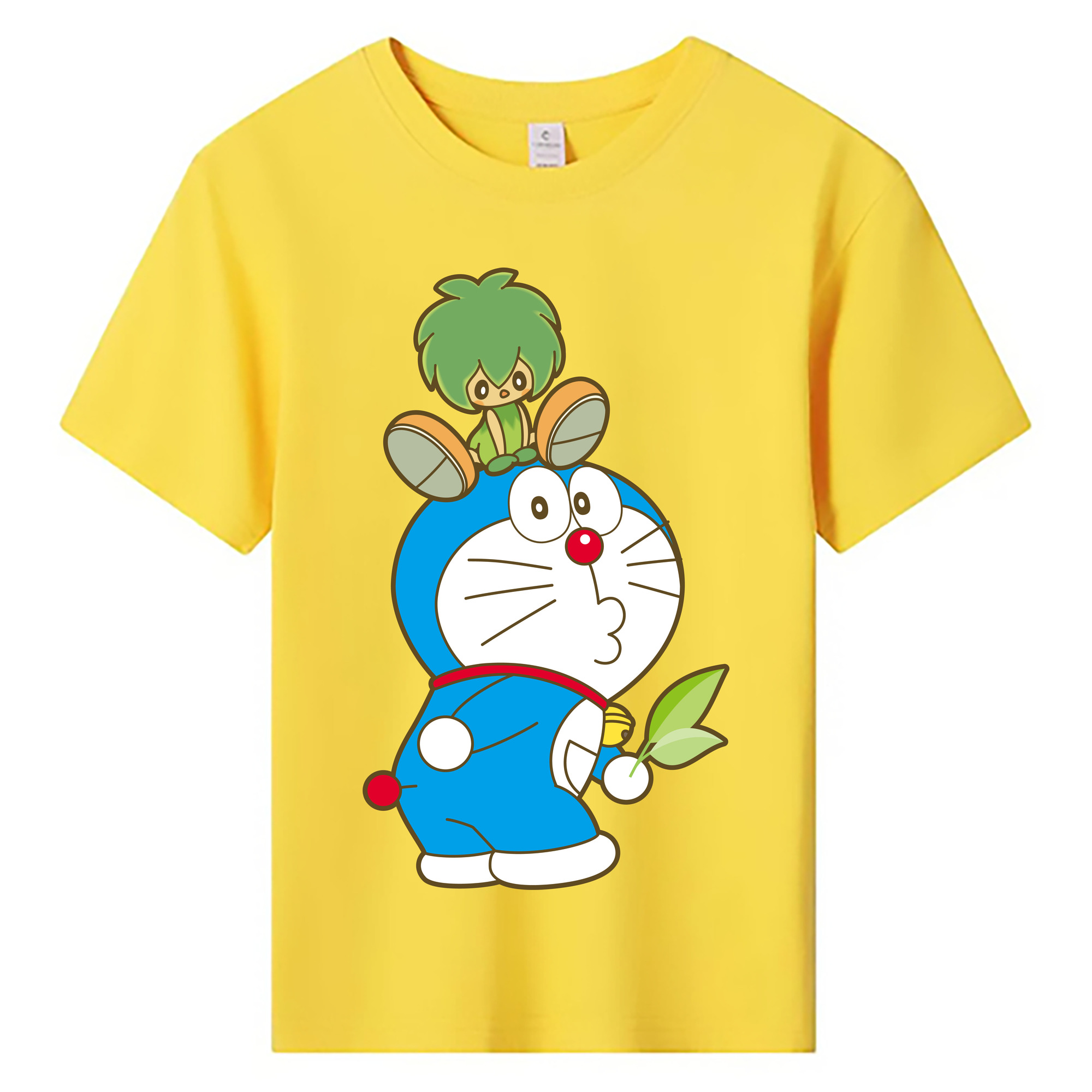 （画像用） ドラえもん Doraemon 綿100％キッズTシャツ（フロントプリント）