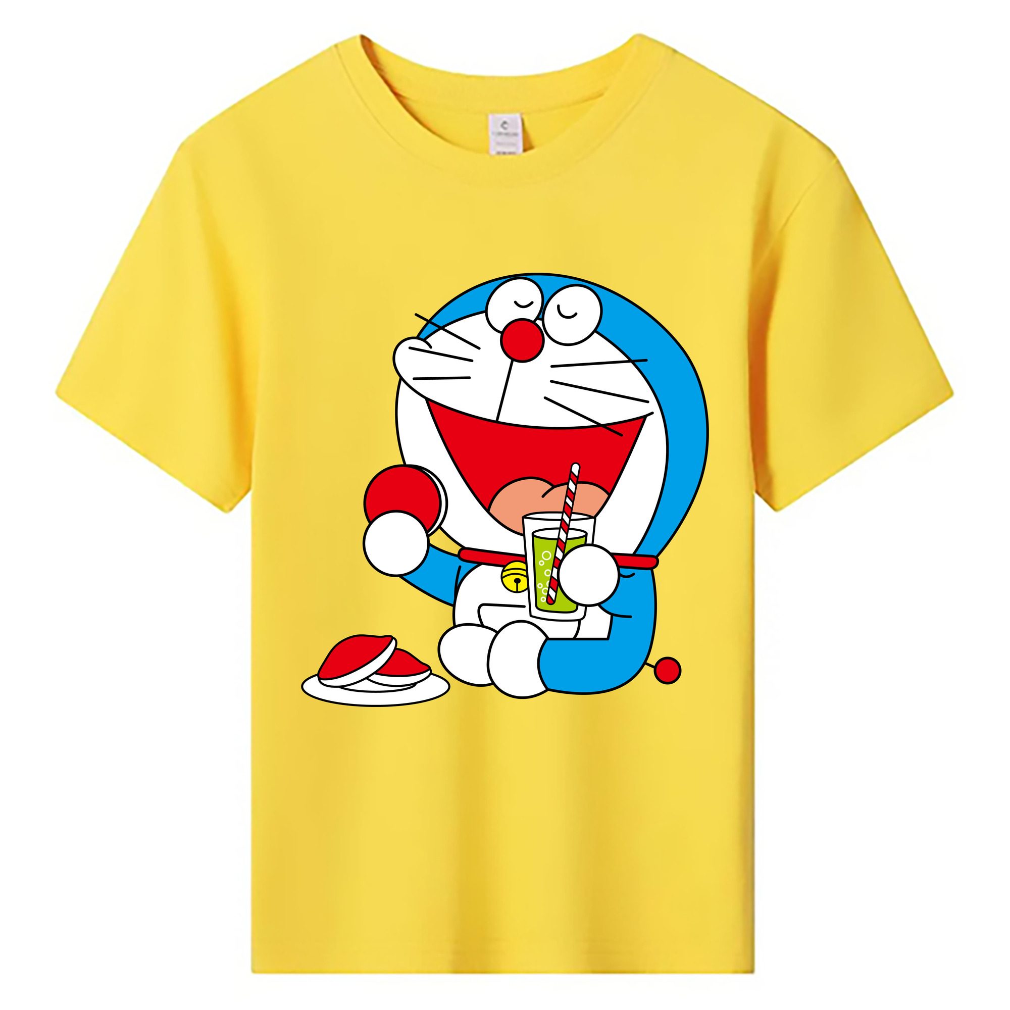 （画像用） ドラえもん Doraemon 綿100％キッズTシャツ（フロントプリント）