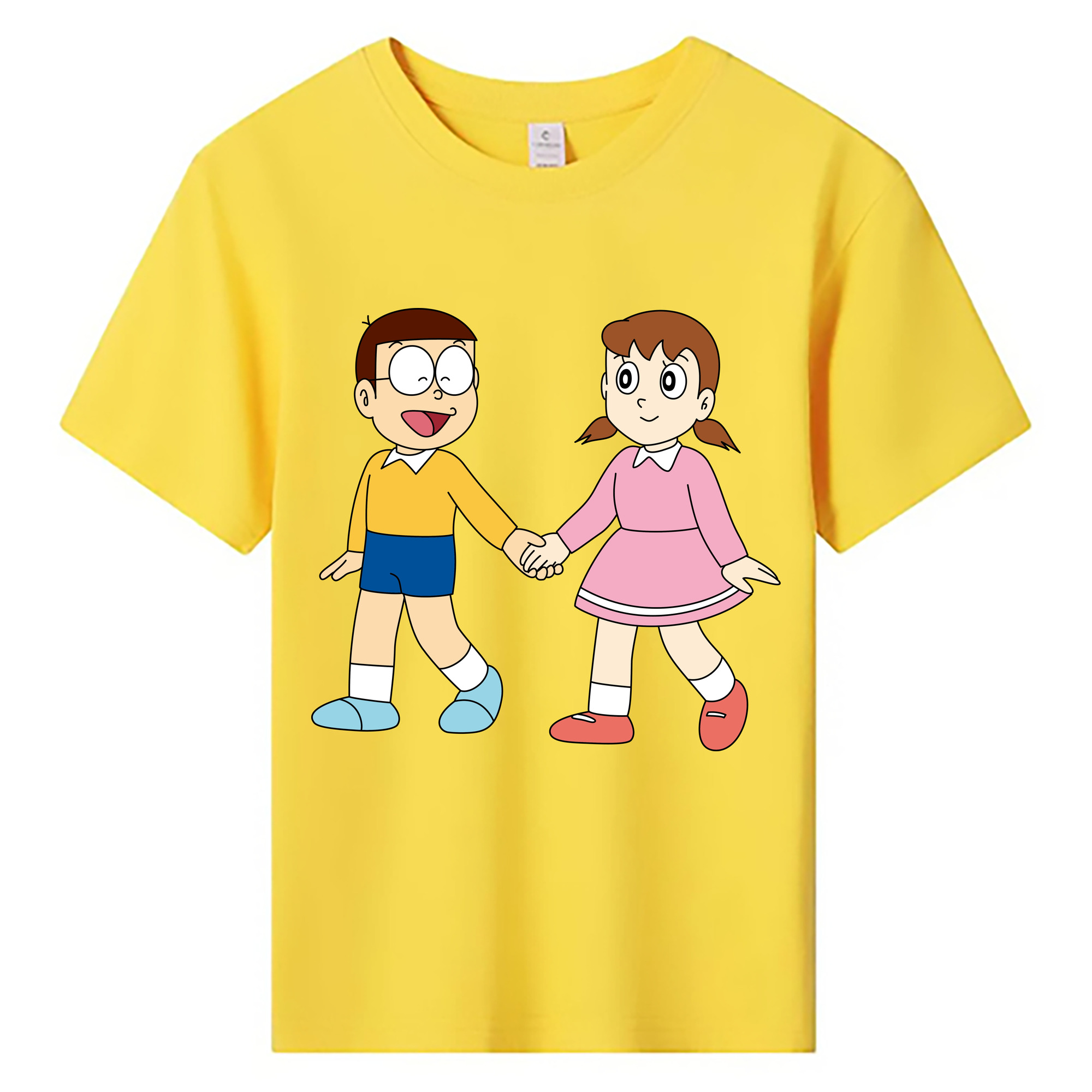 （画像用） ドラえもん 野比 のび太 Doraemon Nobita Nobi 綿100％キッズTシャツ（フロントプリント）