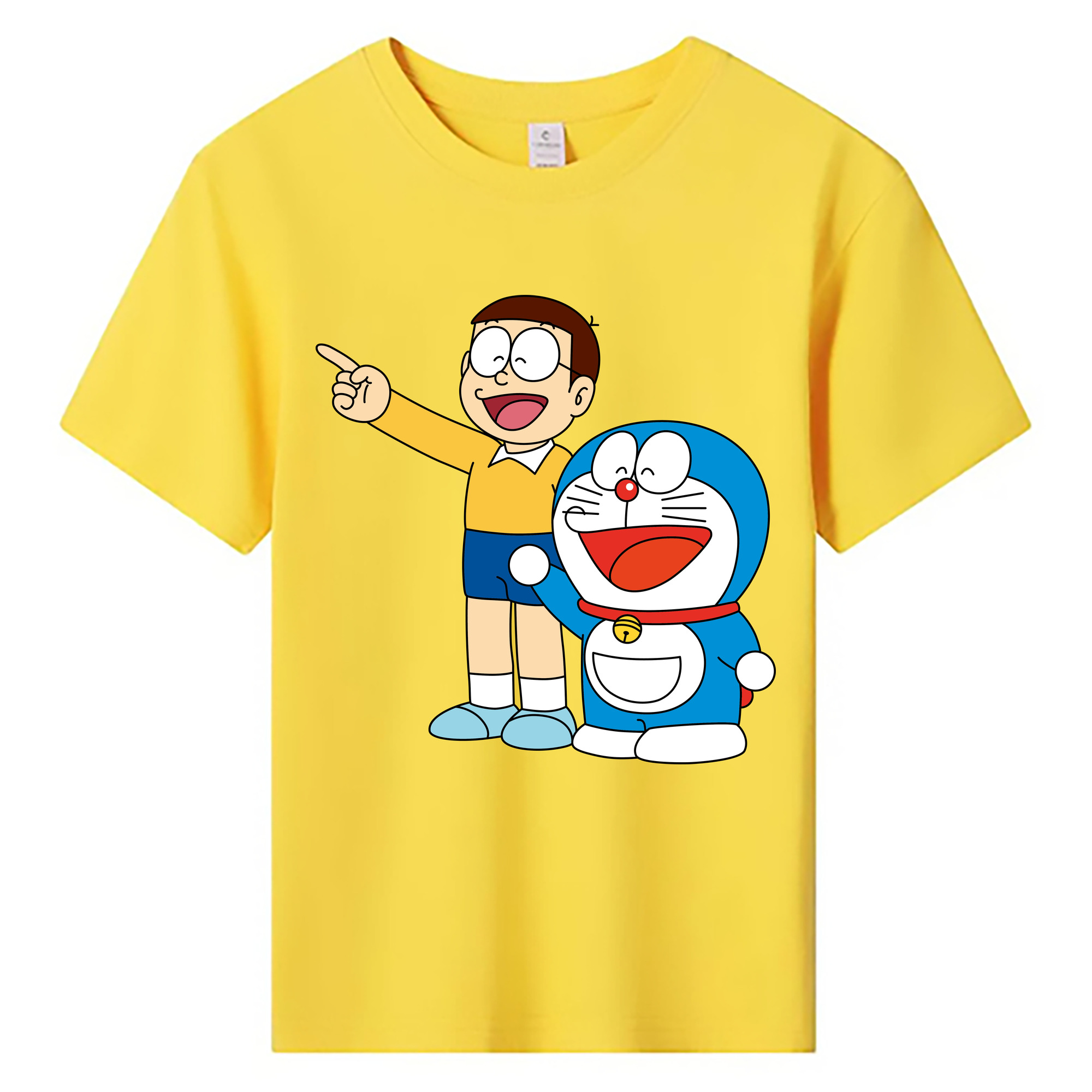 （画像用） ドラえもん 野比 のび太 Doraemon Nobita Nobi 綿100％キッズTシャツ（フロントプリント）