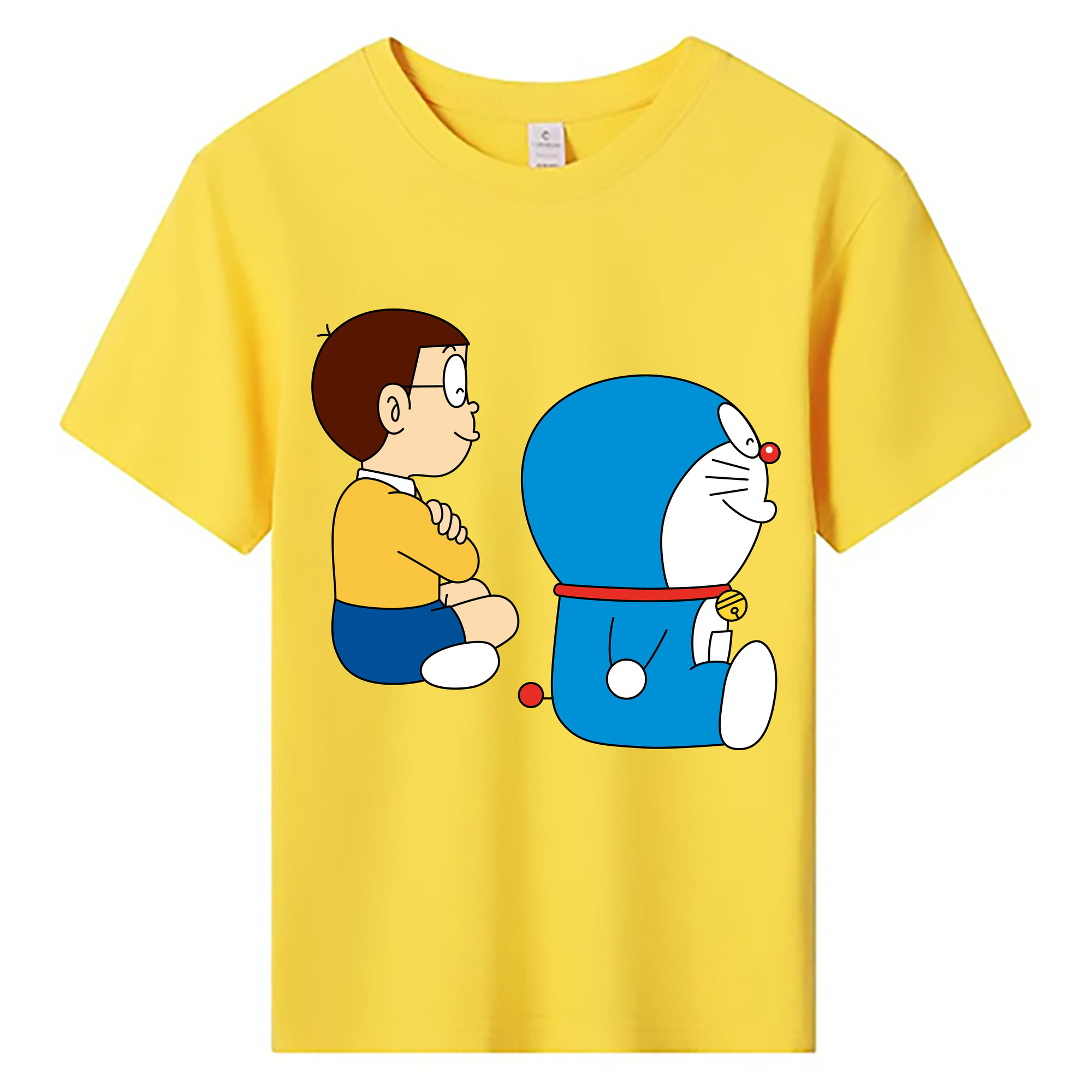 （画像用） ドラえもん 野比 のび太 Doraemon Nobita Nobi 綿100％キッズTシャツ（フロントプリント）