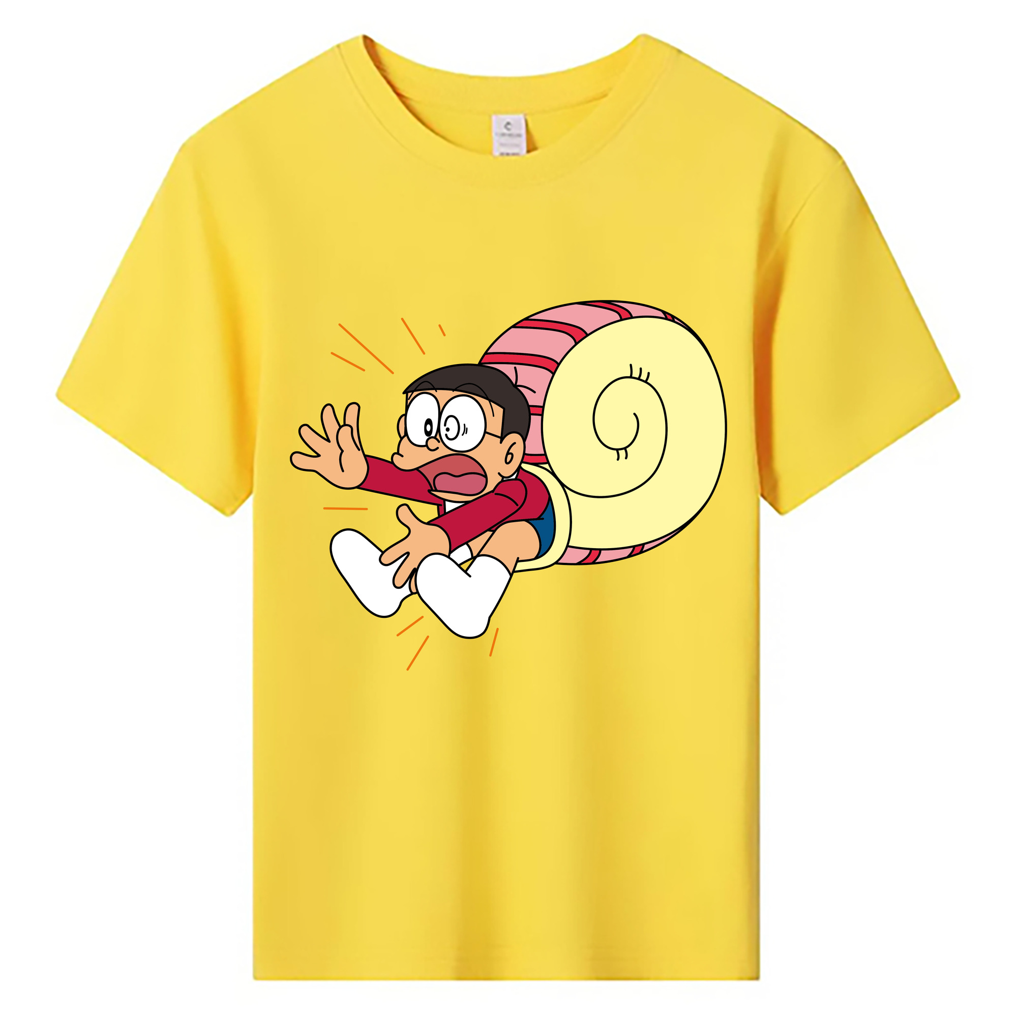 （画像用） ドラえもん 野比 のび太 Doraemon Nobita Nobi 綿100％キッズTシャツ（フロントプリント）
