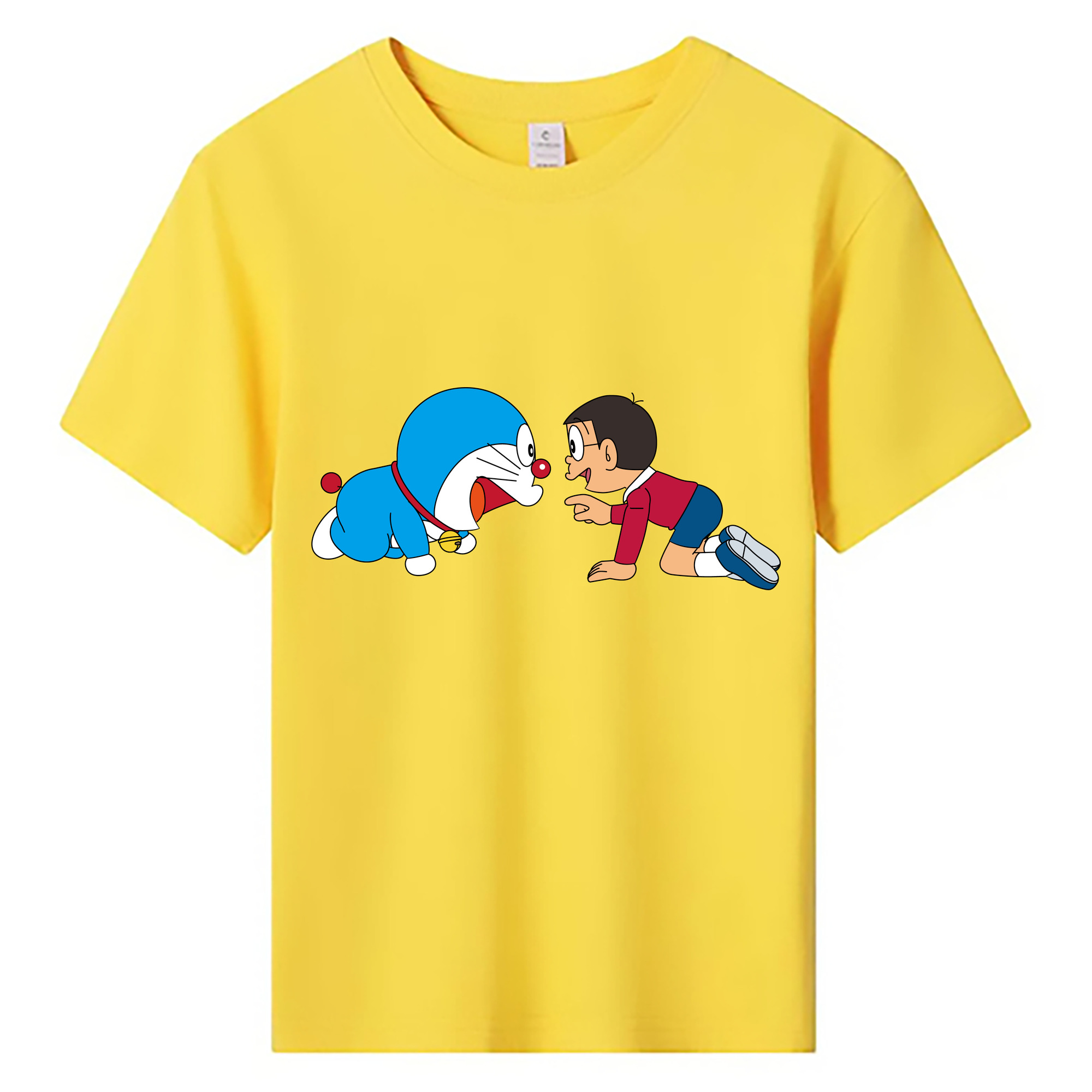 （画像用） ドラえもん 野比 のび太 Doraemon Nobita Nobi 綿100％キッズTシャツ（フロントプリント）