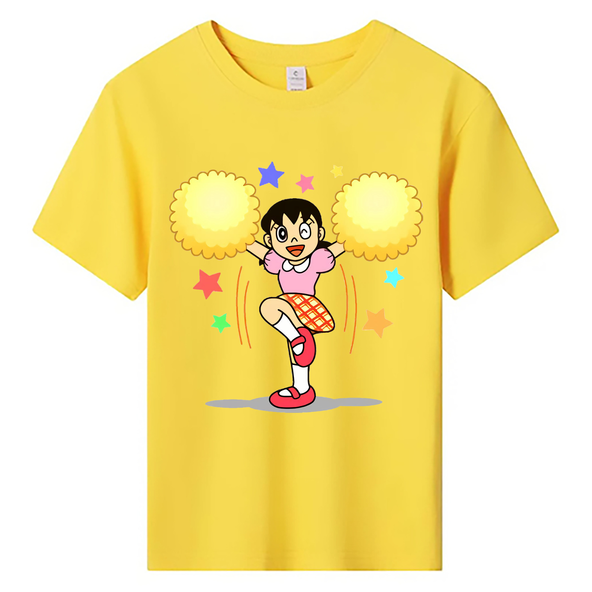 （画像用） ドラえもん みなもと しずか Doraemon Shizuka Minamoto 綿100％キッズTシャツ（フロントプリント）