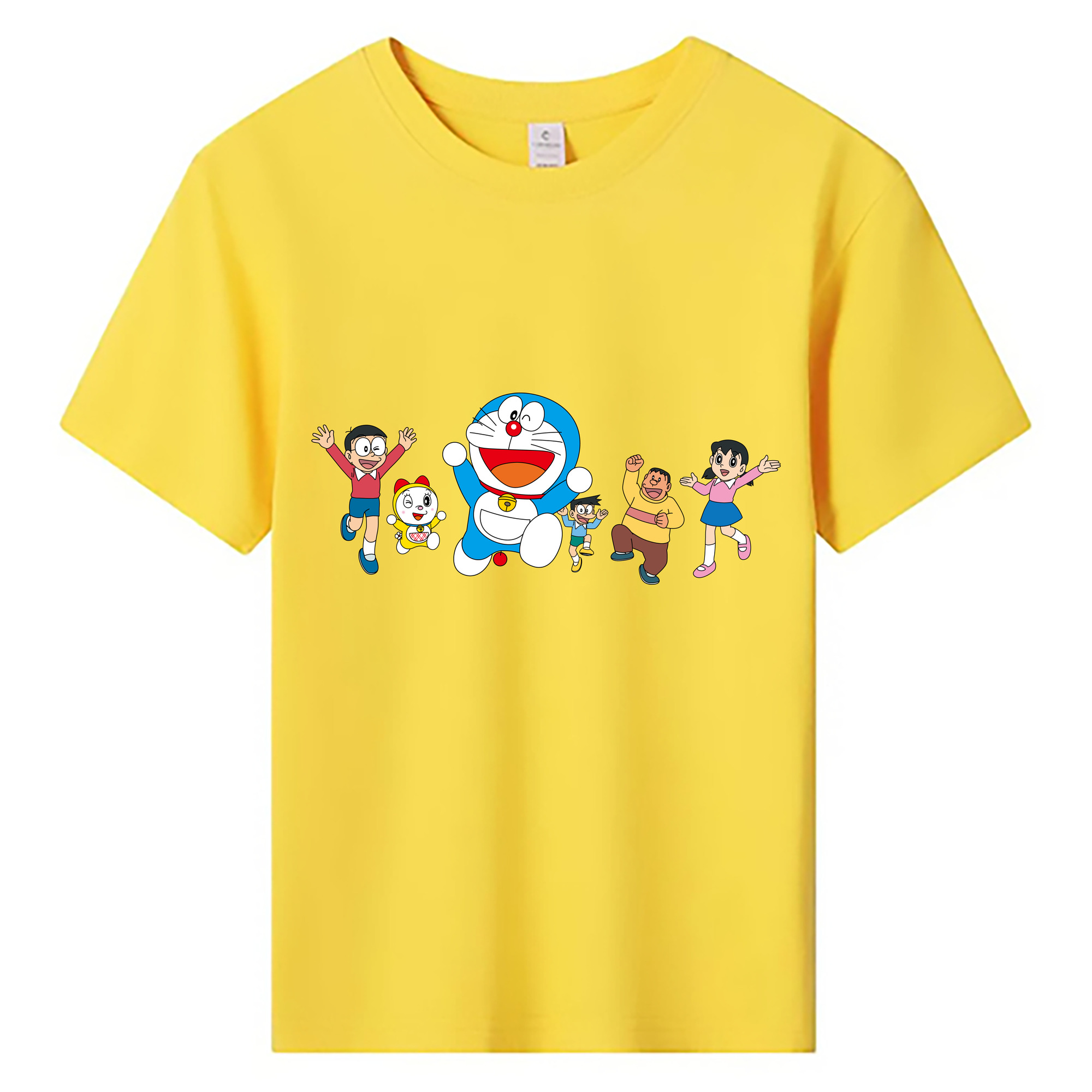 （画像用） ドラえもん 骨川 スネ夫 Doraemon Honekawa Suneo 綿100％キッズTシャツ（フロントプリント）