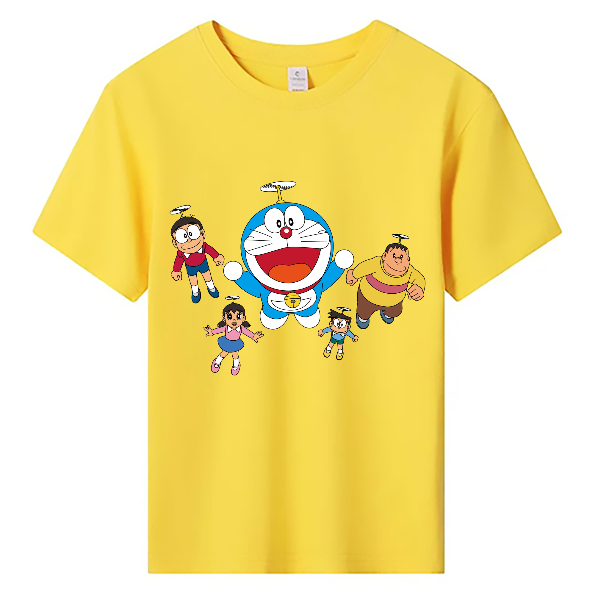 （画像用） ドラえもん 骨川 スネ夫 Doraemon Honekawa Suneo 綿100％キッズTシャツ（フロントプリント）