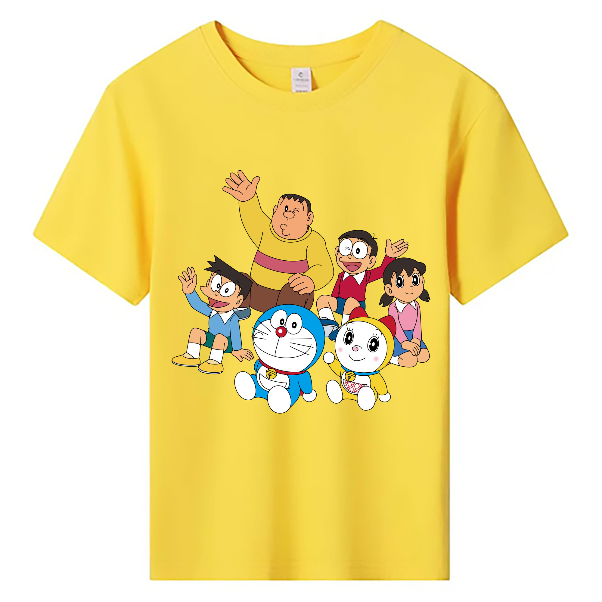 （画像用） ドラえもん 骨川 スネ夫 Doraemon Honekawa Suneo 綿100％キッズTシャツ（フロントプリント）