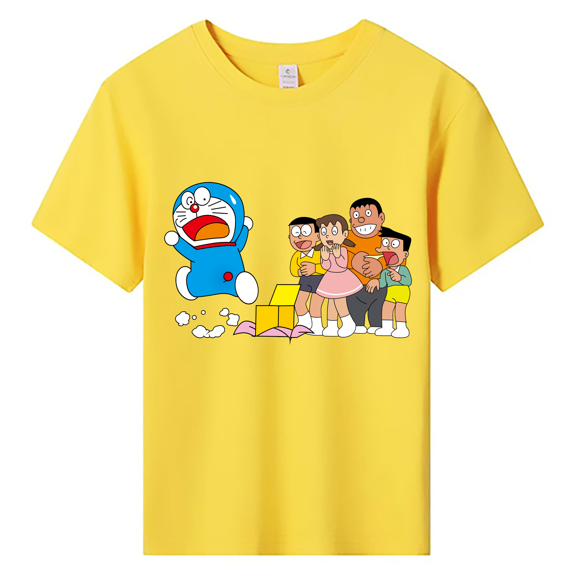 （画像用） ドラえもん 骨川 スネ夫 Doraemon Honekawa Suneo 綿100％キッズTシャツ（フロントプリント）