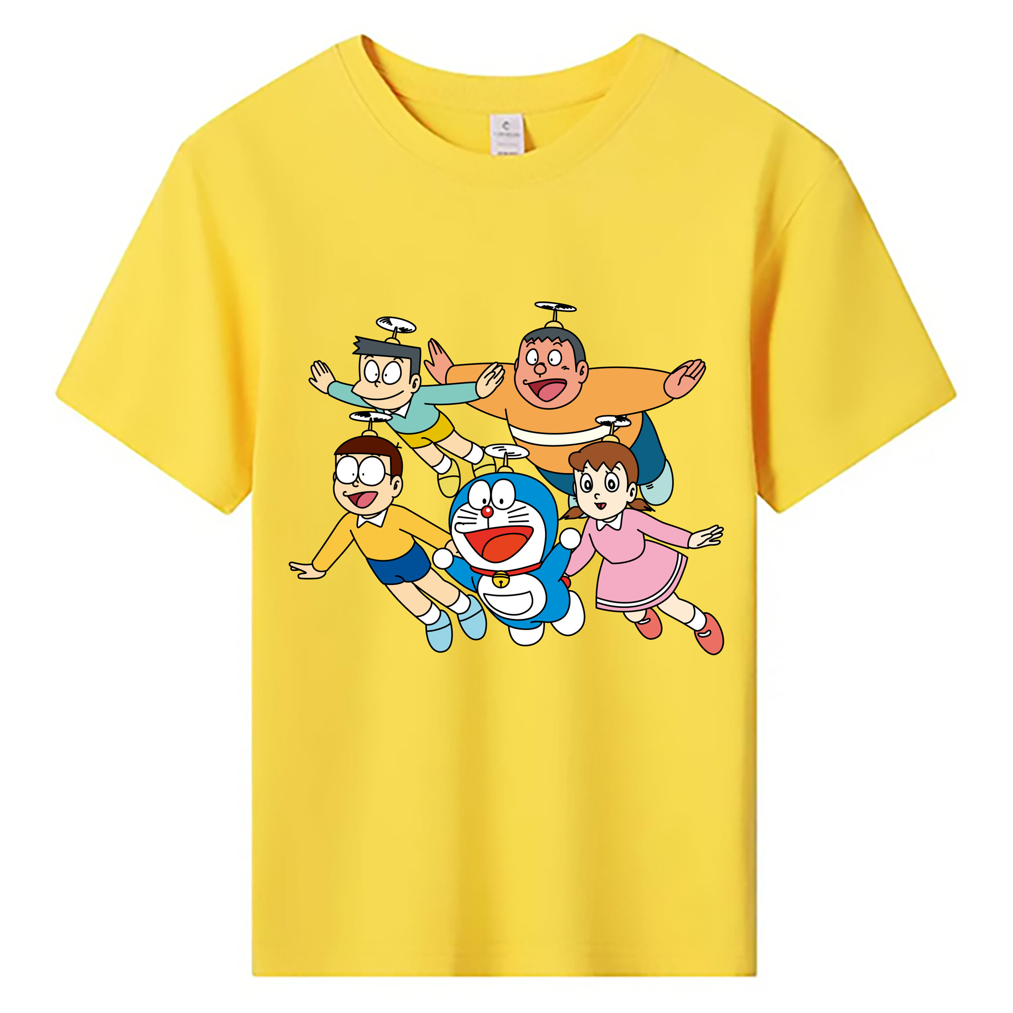 （画像用） ドラえもん 骨川 スネ夫 Doraemon Honekawa Suneo 綿100％キッズTシャツ（フロントプリント）