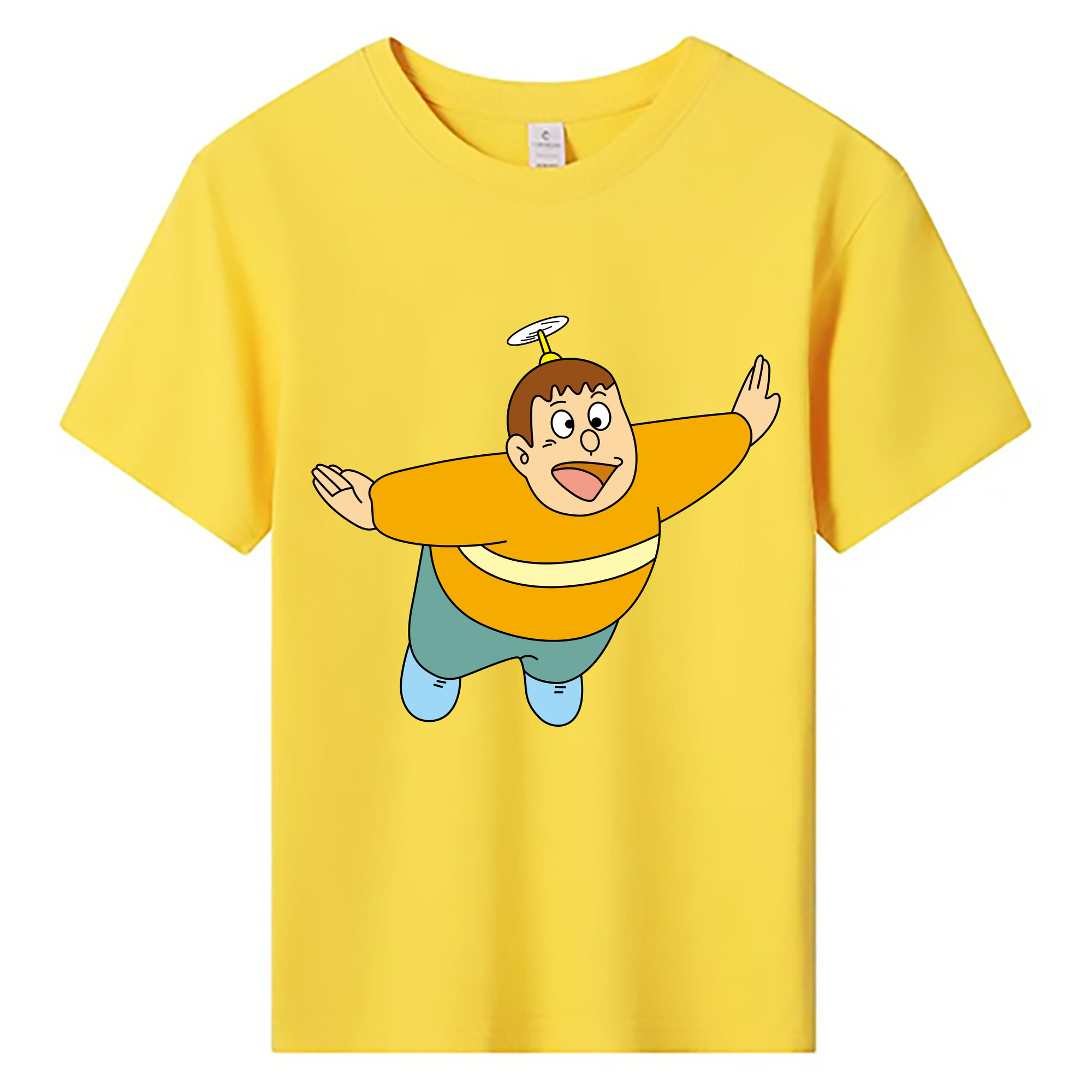 （画像用） ドラえもん 剛田武 Doraemon Gouta Takeshi 綿100％キッズTシャツ（フロントプリント）