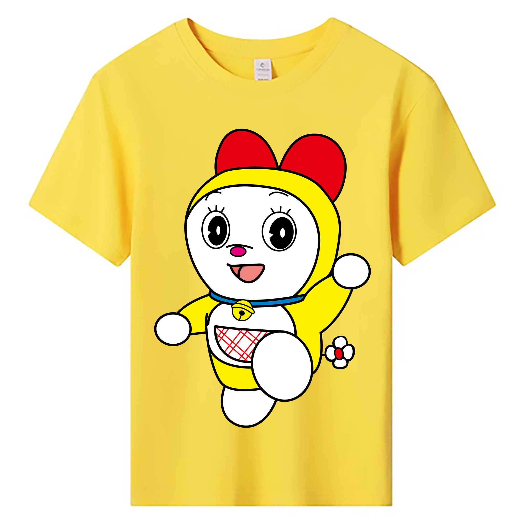 （画像用） ドラえもん ドラミ Doraemon Dorami 綿100％キッズTシャツ（フロントプリント）